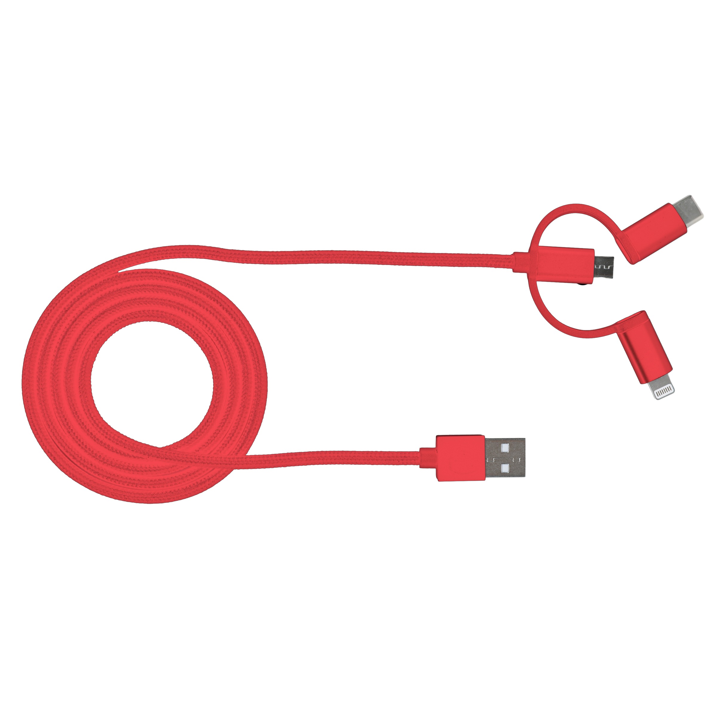 be cool USB-Kabel »Lade- und Datenkabel 3in1«, Lightning-Micro-USB-USB Typ C, USB Typ A, 100 cm