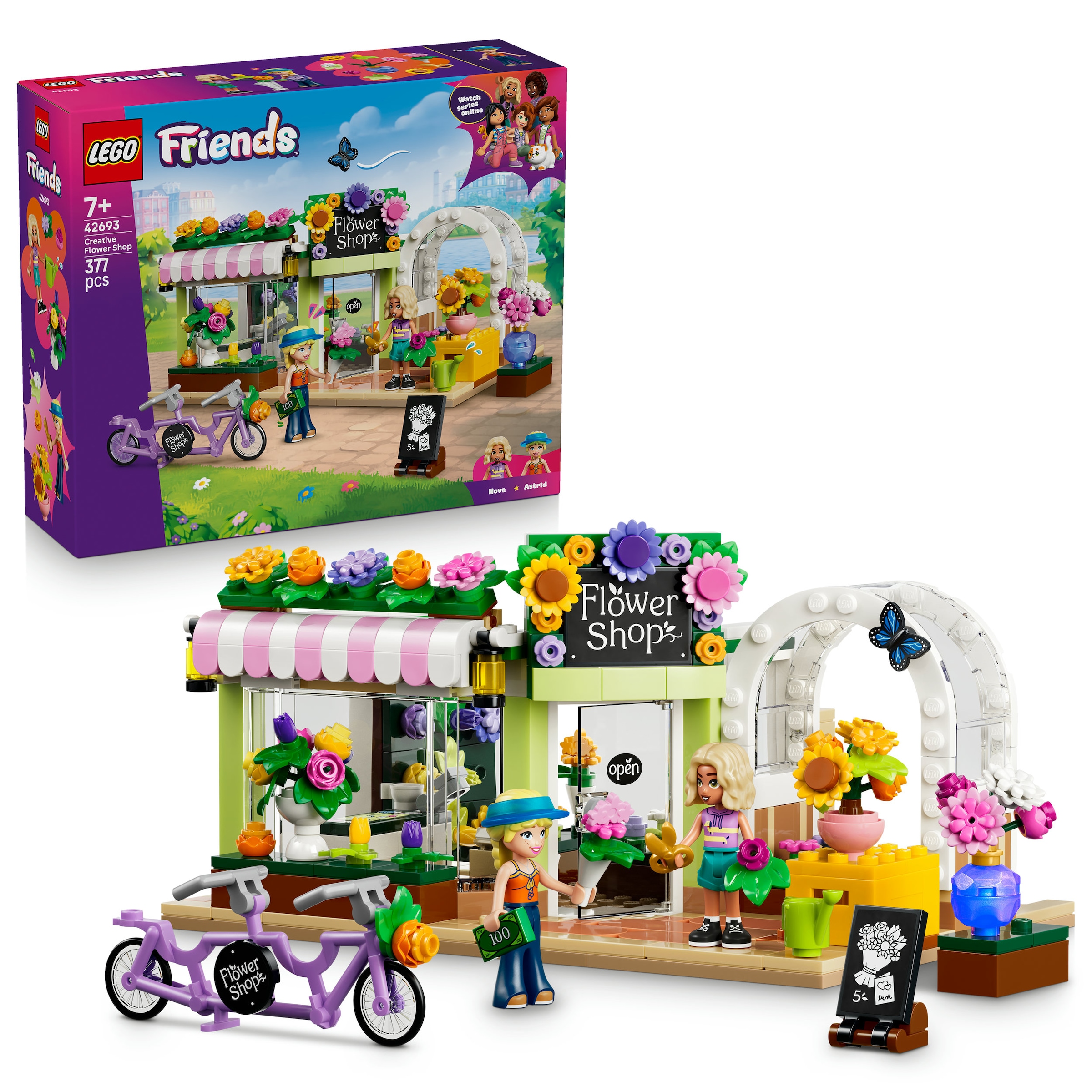 LEGO® Konstruktionsspielsteine »Kreativer Blumenladen (42693), LEGO Friends« Made in Europe