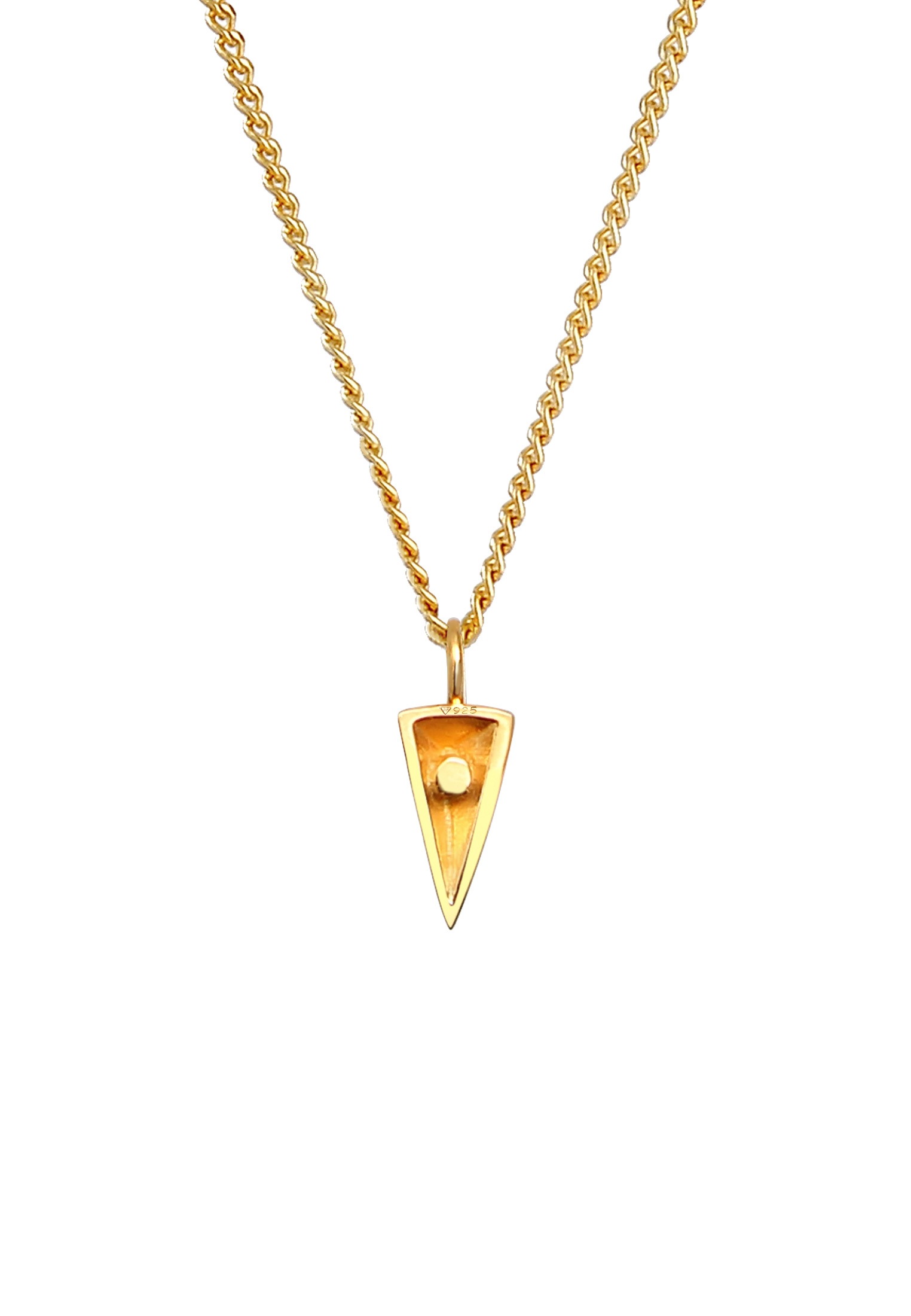 Elli Kette mit Anhänger »Halskette Anhänger Dreieck Geo Design 925 Silber«