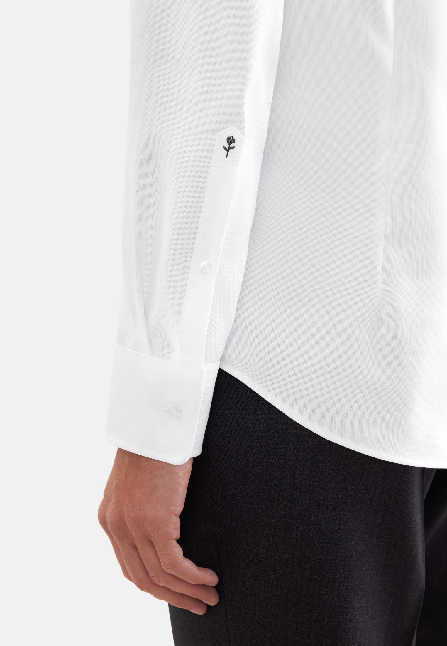 seidensticker Businesshemd »Schwarze Rose« X-Slim 1/1 Kentkragen Struktur