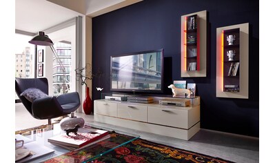 LEONARDO TV-Bank »CUBE«, für die Lowboards, mit 3 Glasfächern, Breite 189 cm kaufen