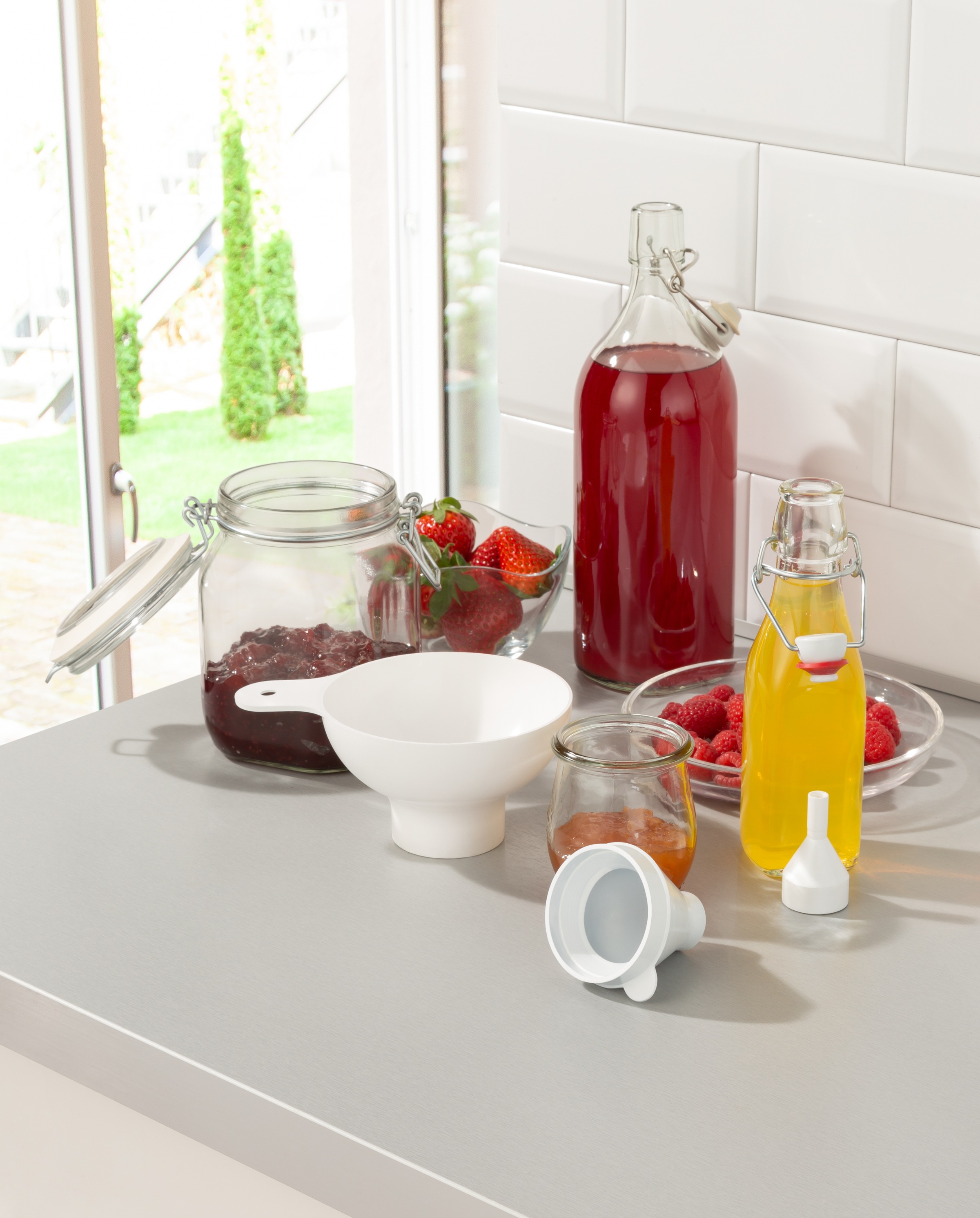 Ruco Trichter »6- teiliges Set in 3 Größen« Trichter, Pulvertrichter, Trichter-Set, Made in Germany