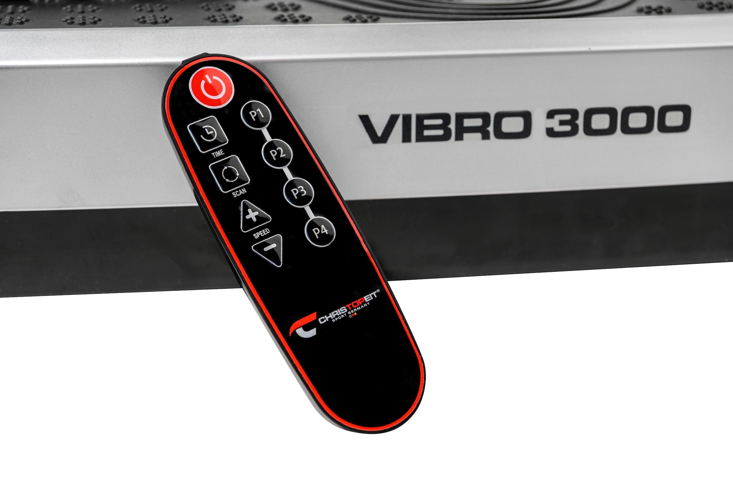 Christopeit Sport® Vibrationsplatte »Vibro 3000«, 300 W, mit Transportrollen und ausziehbaren Griff