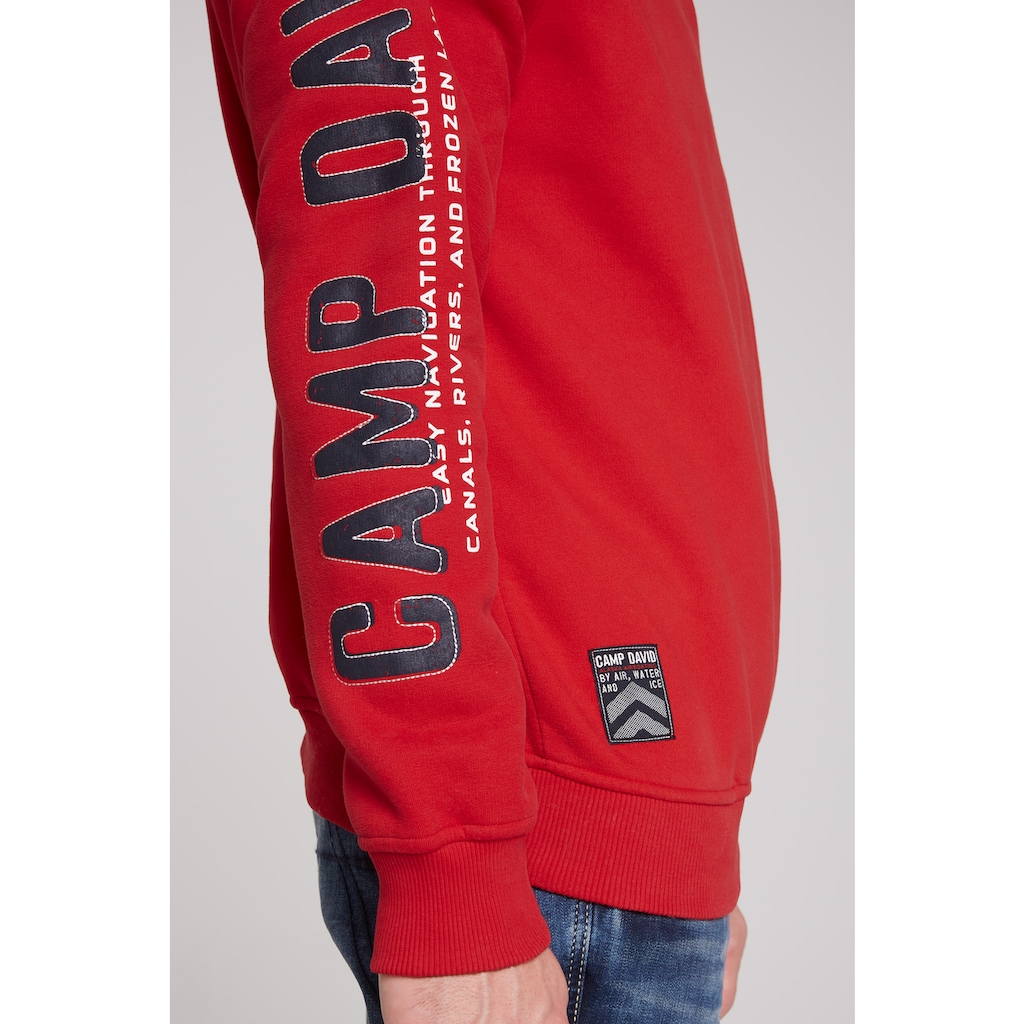 CAMP DAVID Sweatshirt, mit Logo-Artworks