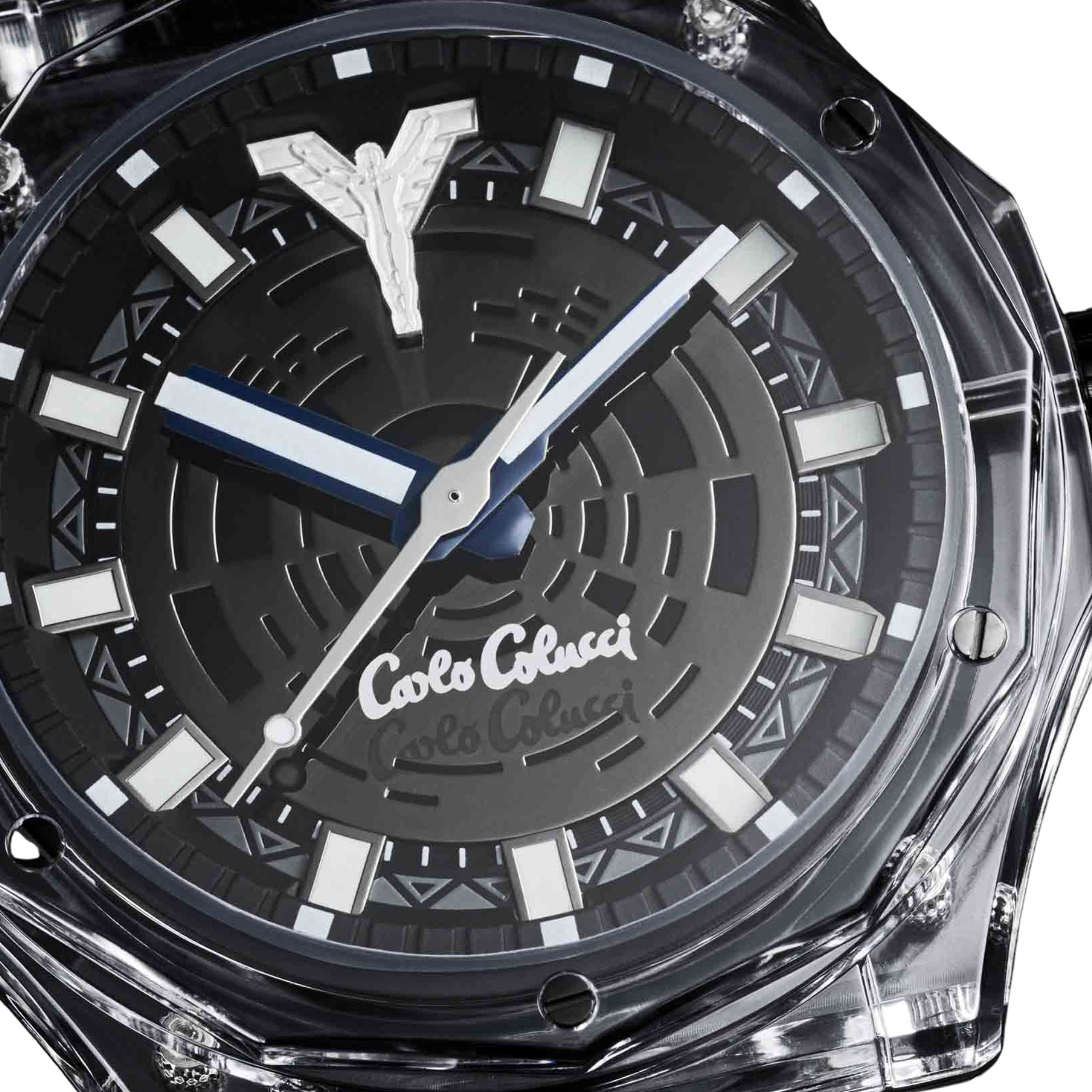 CARLO COLUCCI Quarzuhr »CC505-1« Armbanduhr, Herrenuhr, Silikonarmband, analog