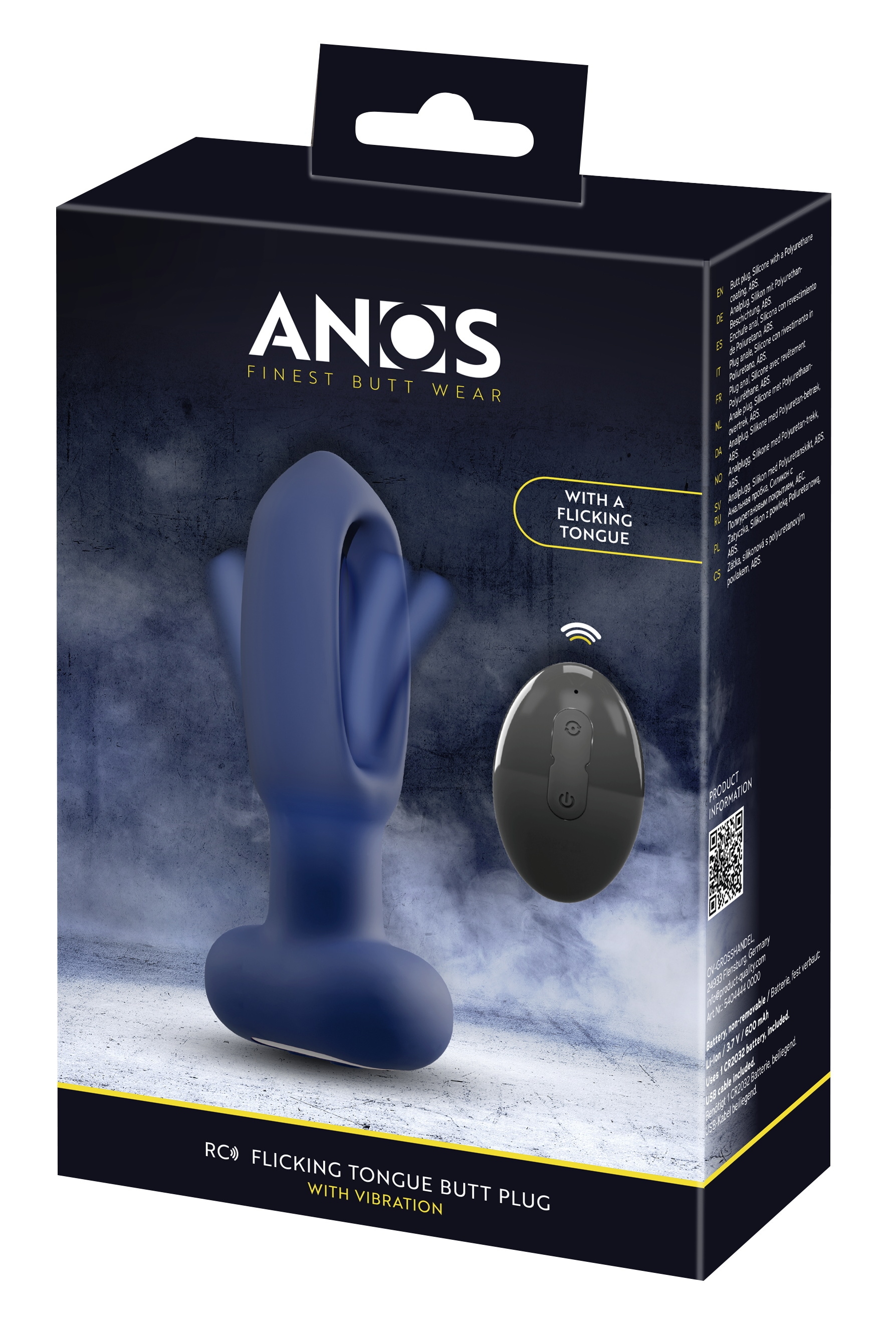 ANOS Anal-Stimulator »Analvibrator RC Flicking Tongue Butt Plug« ()