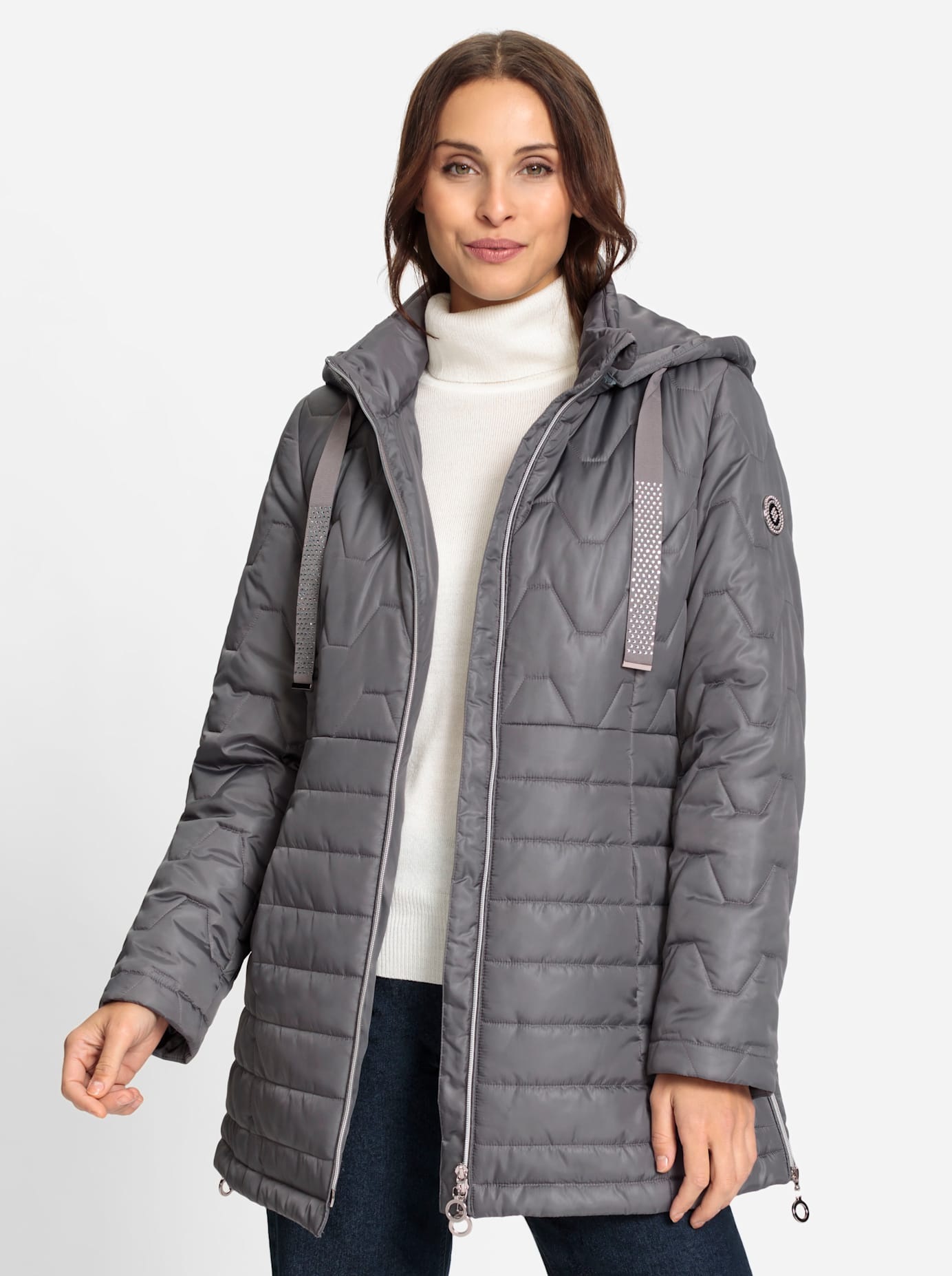 Inspirationen Steppjacke, mit Kapuze