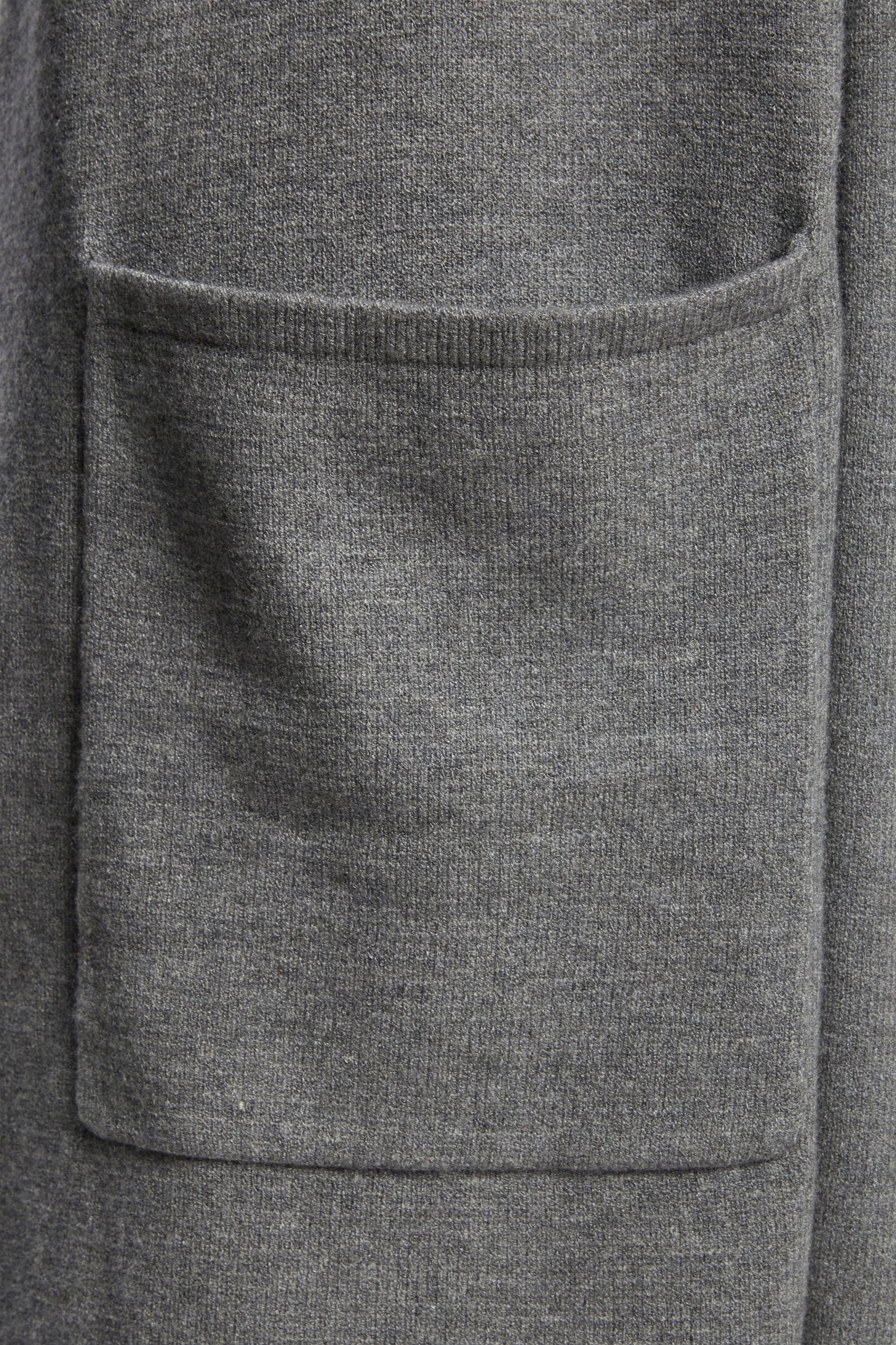 LASCANA Longstrickjacke mit aufgesetzte Taschen und Umlegekragen, Loungewear