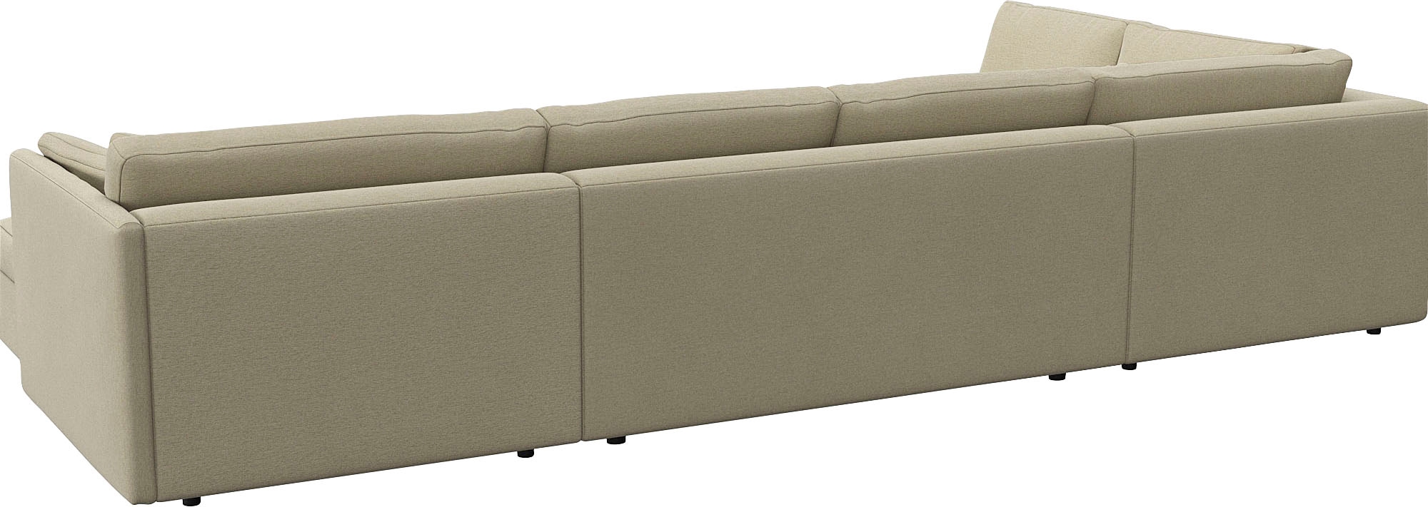 FLEXLUX Wohnlandschaft »Lovane, u-Form, bequem und komfortabel« Weich & anschmiegsam, große Sitztiefe auf Kaltschaum, Dekokissen inkl.