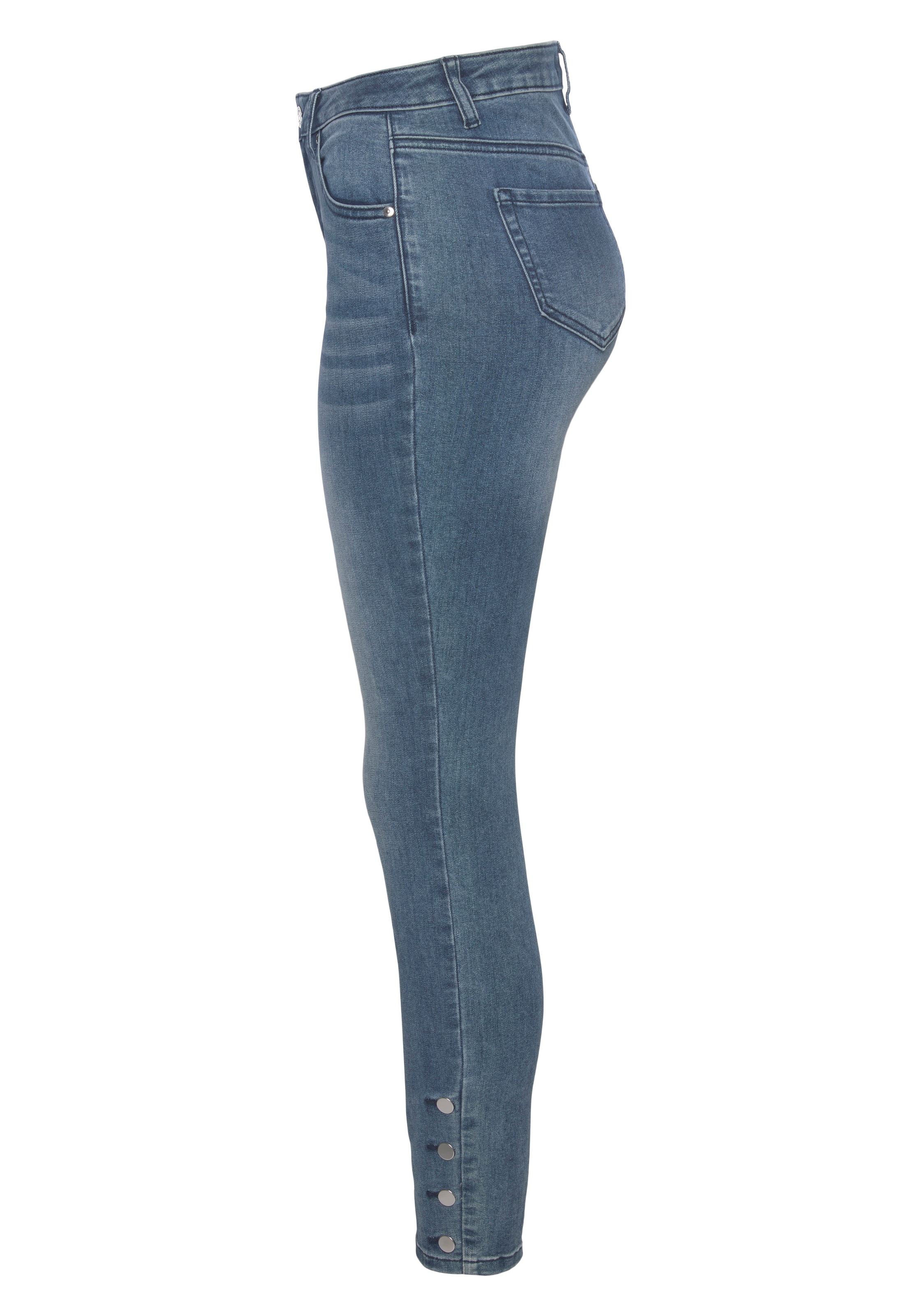 Melrose Skinny-fit-Jeans, Zierknöpfen OTTO bestellen bei mit