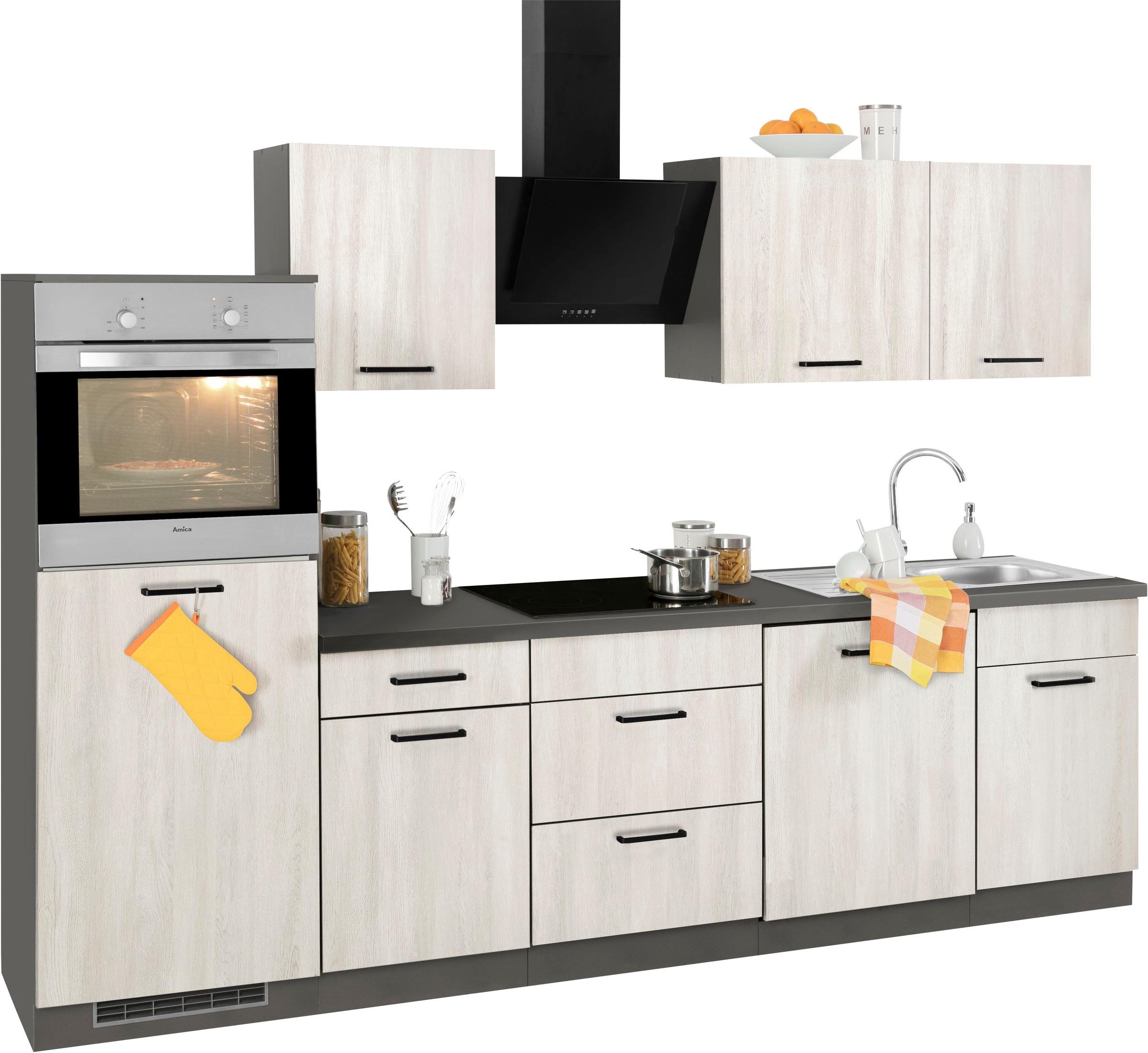 Breite E-Geräte, Küchen Shop OTTO im Online Küchenzeile wiho 280 ohne cm »Esbo«,