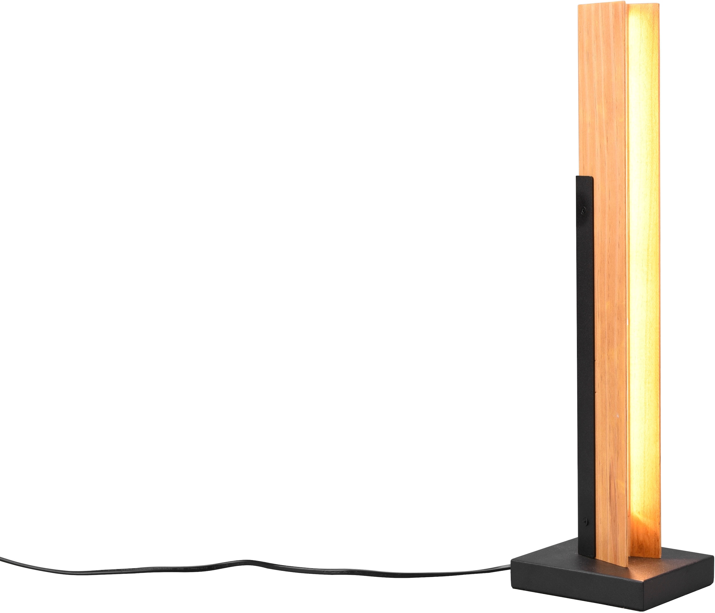 TRIO warmweiß 50cm, Holz OTTO LED flammig-flammig, bestellen LED 1 Touchdimmer, Tischleuchte aus 8W Höhe Metall Tischlampe online Leuchten + bei »Kerala«,