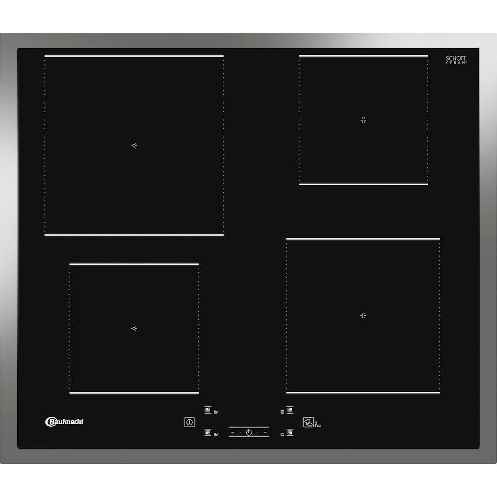 BAUKNECHT Backofen-Set »BAKO4 HI6 BLACK«, BIR4 DH8FS2 ES, mit 2-fach-Teleskopauszug, Hydrolyse