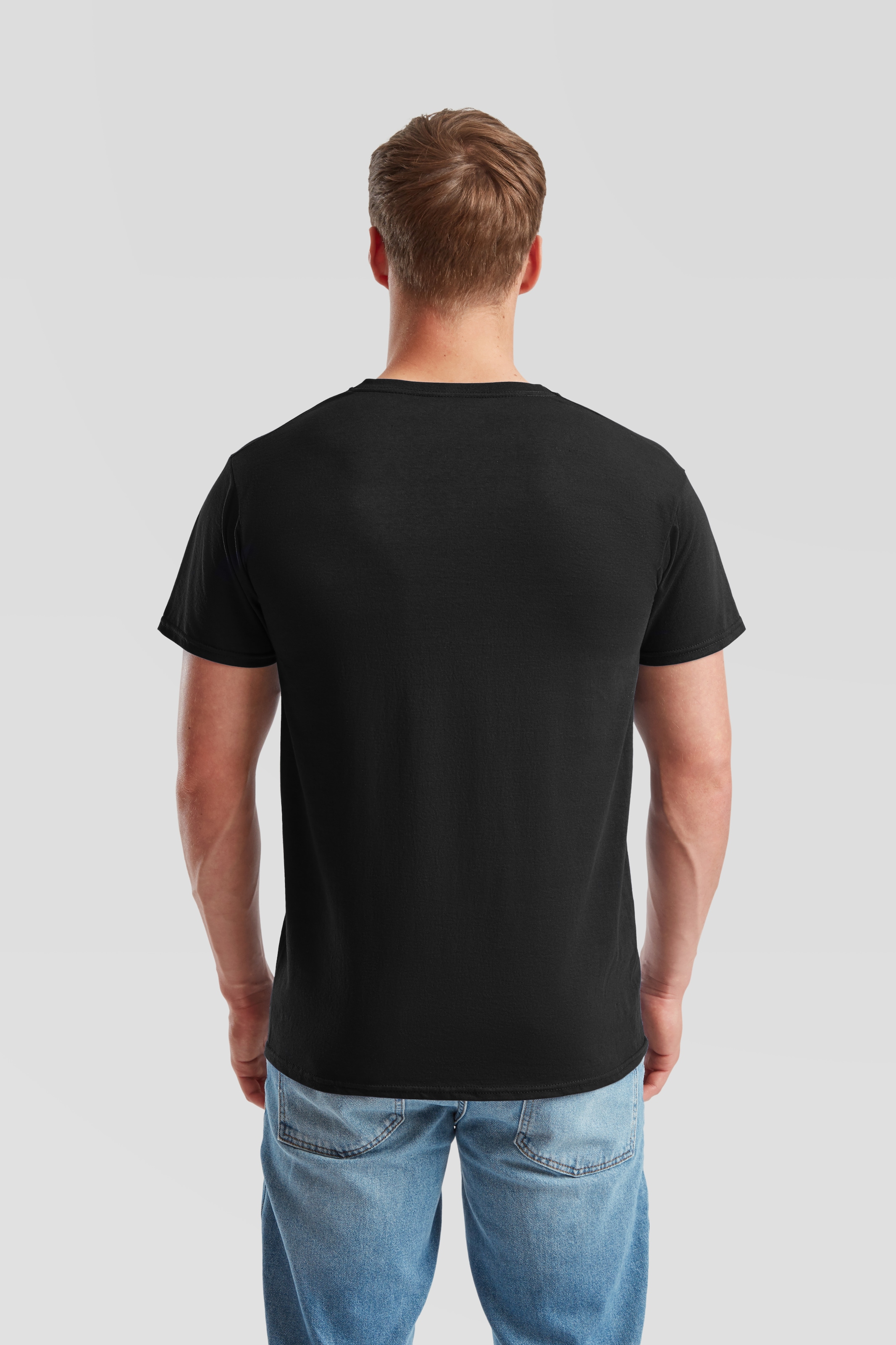 Fruit of the Loom T-Shirt Packung, 6 Stk. aus Baumwolle, V-Ausschnitt, 6-teilig