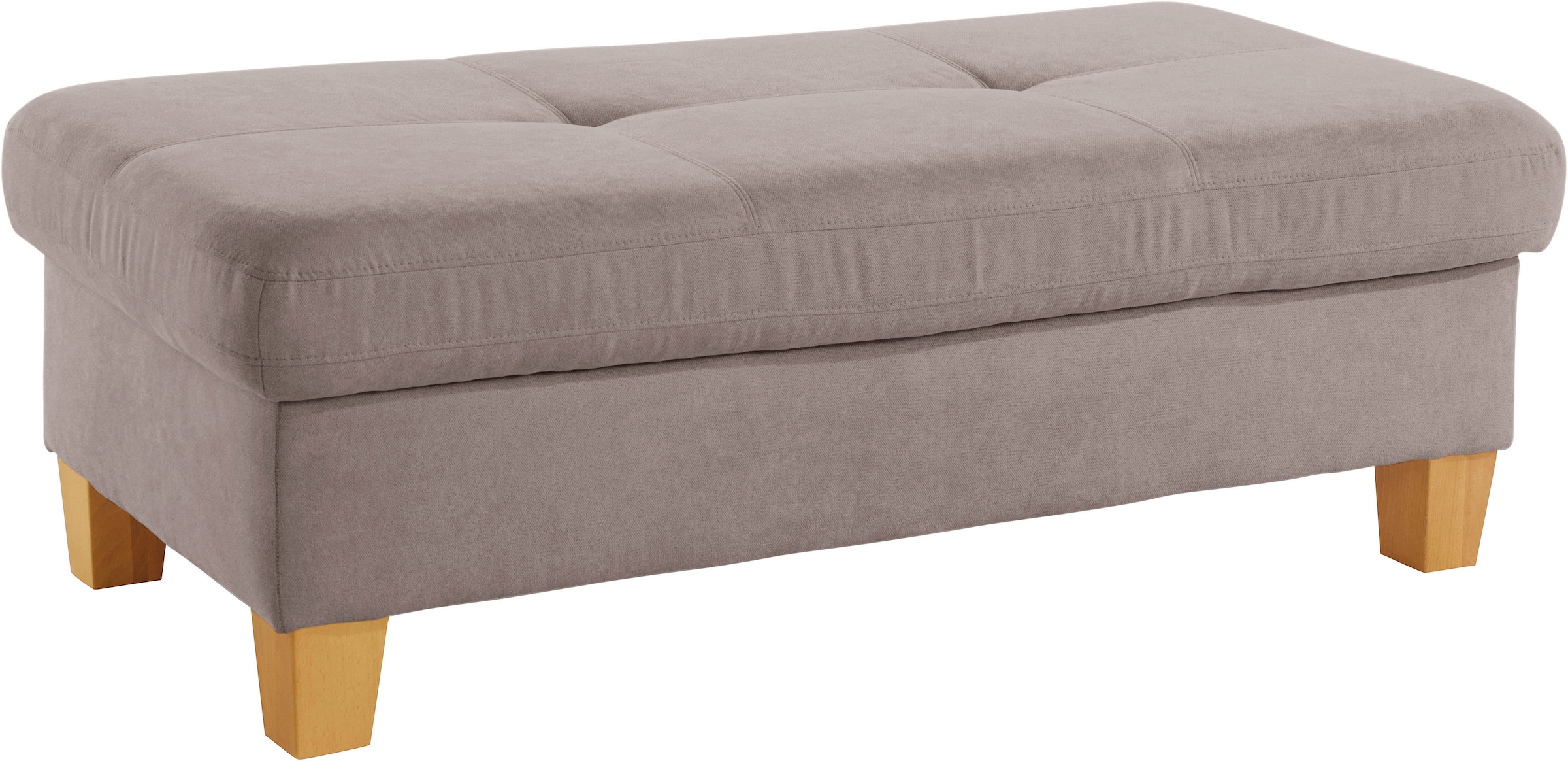 exxpo - sofa fashion Hocker »Enya Bankhocker mit Staufach unter der Sitzfläche«, schöne Detailverarbeitung