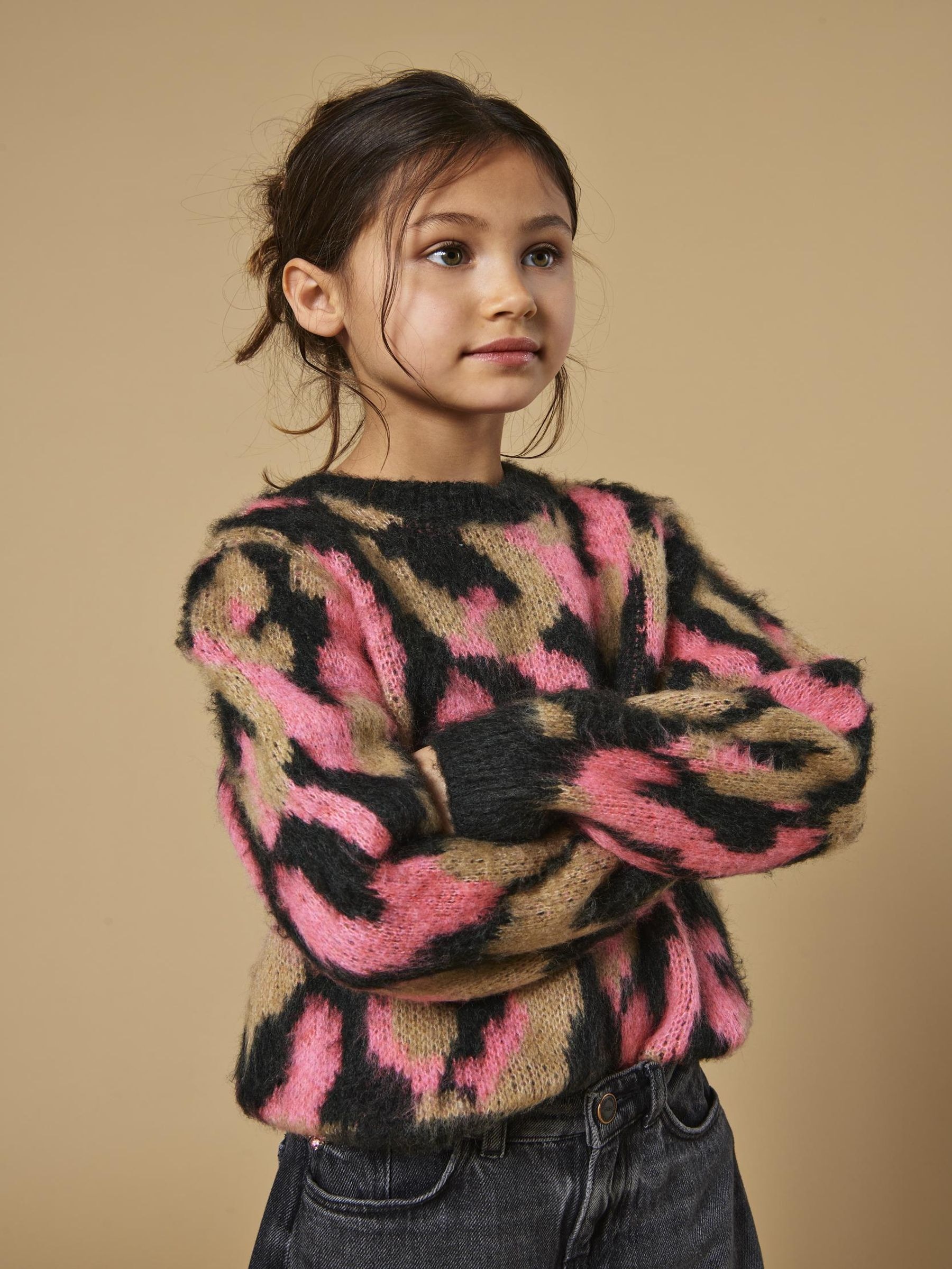 KIDS ONLY Rundhalspullover »KOGWILD L/S JQ O-NECK KNT«