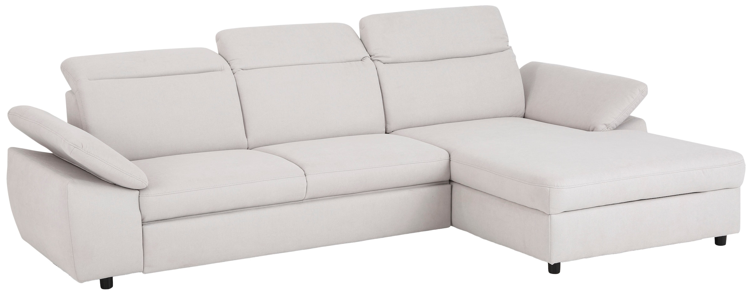 Home affaire Ecksofa »Mauritius L-Form«, mit Kopfteil- und Armlehnverstellung, mit Bettfunktion und Bettkasten