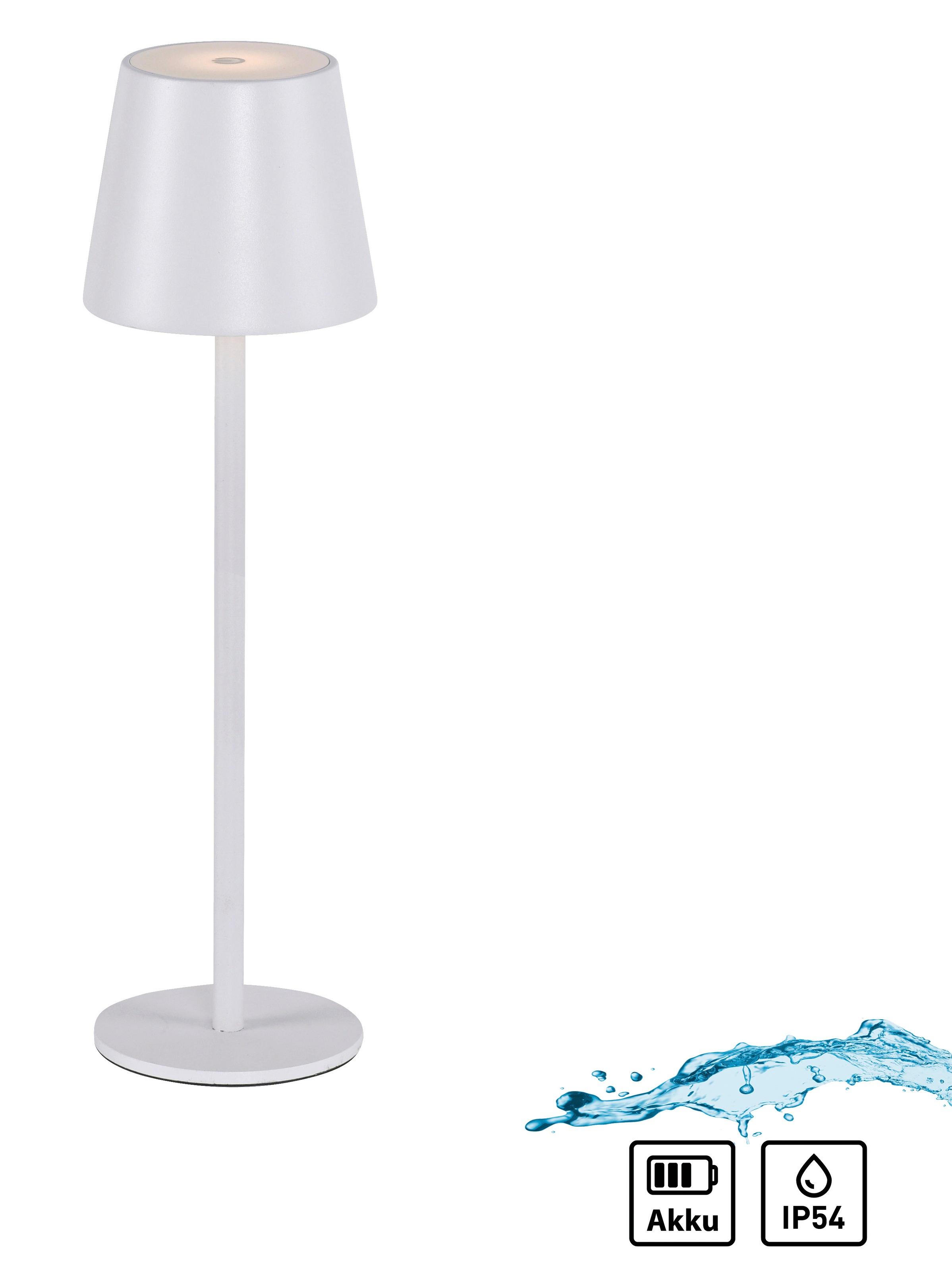 JUST LIGHT LED Tischleuchte »EURIA, 2er Set«, 1 flammig, Leuchtmittel LED-Board | LED fest integriert, LED Akku Tischlampe