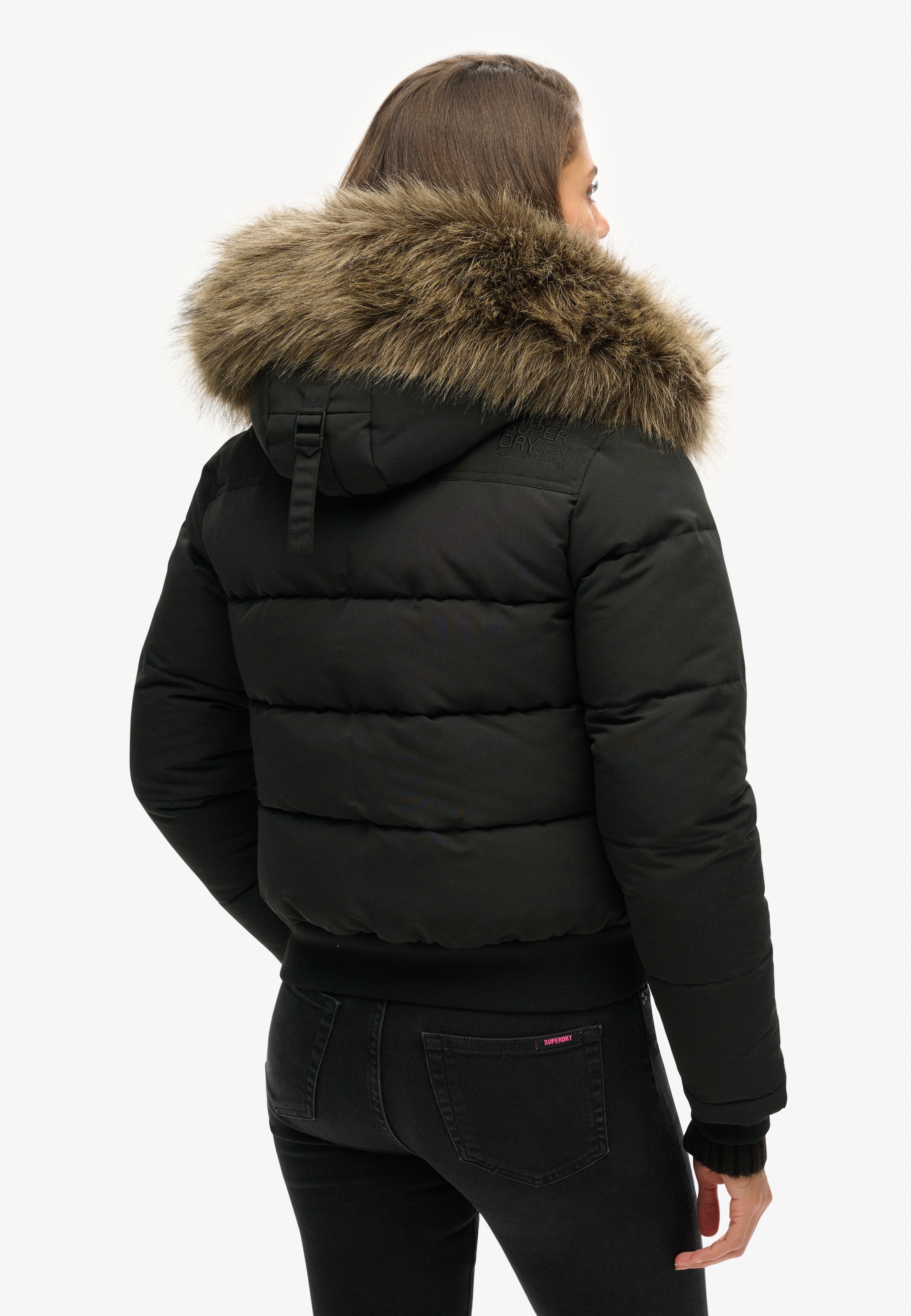 Superdry Steppjacke »EVEREST HOODED BOMBER JKT«, mit Kapuze