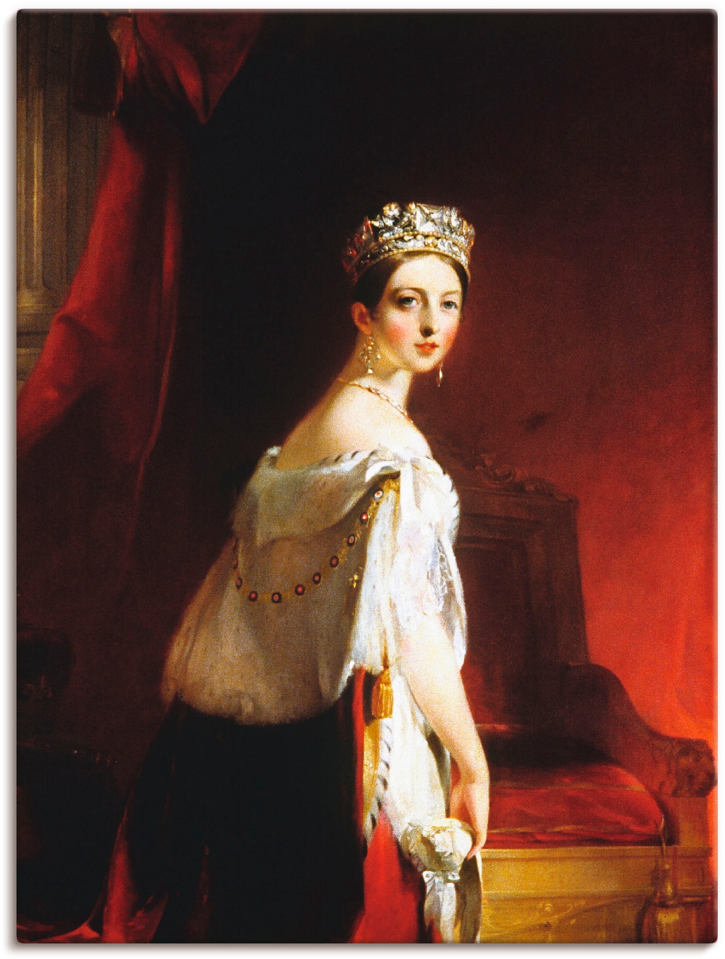 Artland Wandbild »Königin Victoria, 1838«, Menschen, (1 St.), in vielen Größen & Produktarten - Alubild / Outdoorbild für den Außenbereich, Leinwandbild, Poster, Wandaufkleber / Wandtattoo auch für Badezimmer geeignet