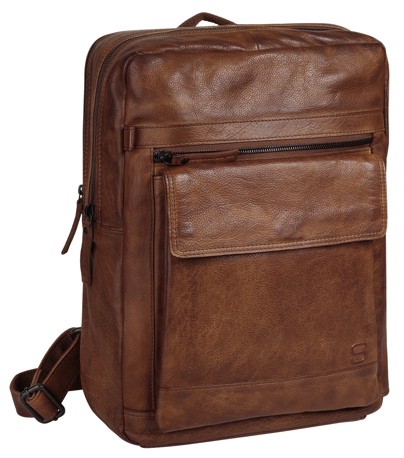 Spikes & Sparrow Laptoprucksack echt Leder