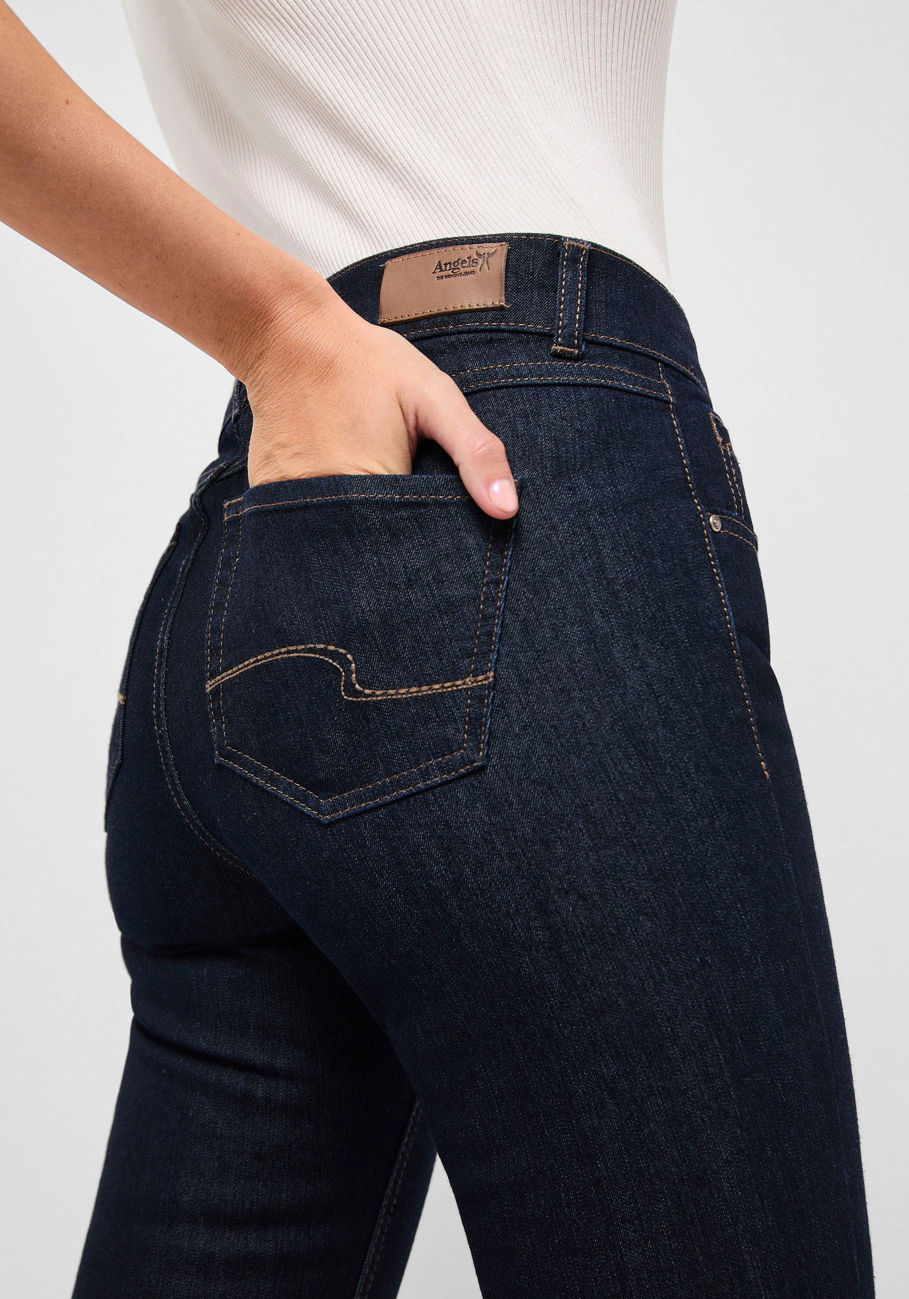 ANGELS 5-Pocket-Jeans »CICI«, aus sportivem Denim