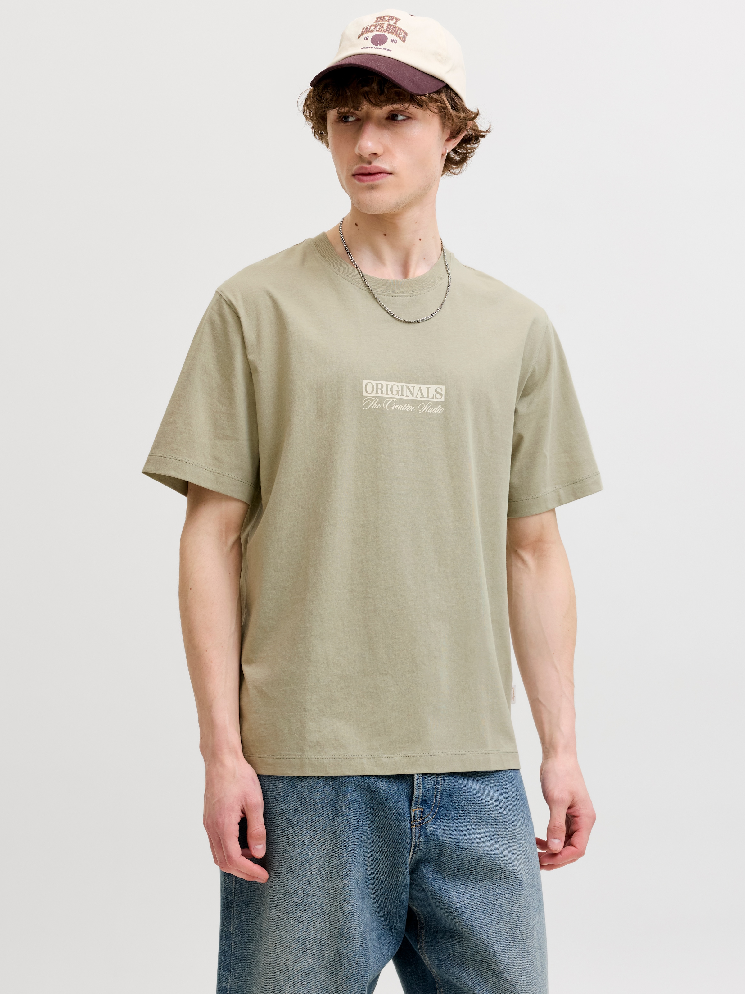 Jack & Jones T-Shirt »JORSAVONA BOX TEE SS CN STYD SS26« Baumwolle, regular fit