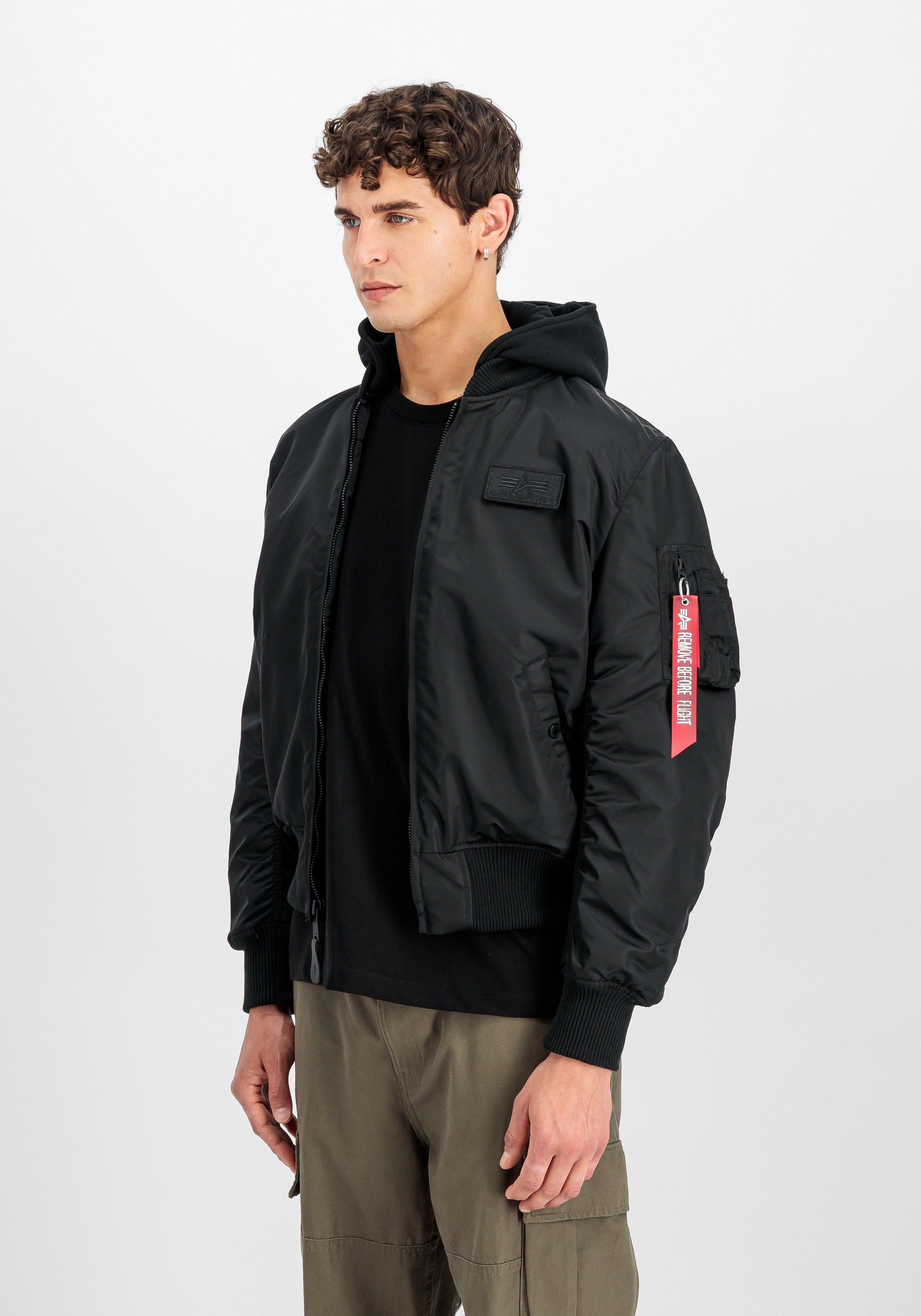 Alpha Industries Bomberjacke »MA-1 Zip Hood Backprint Bomberjacke«