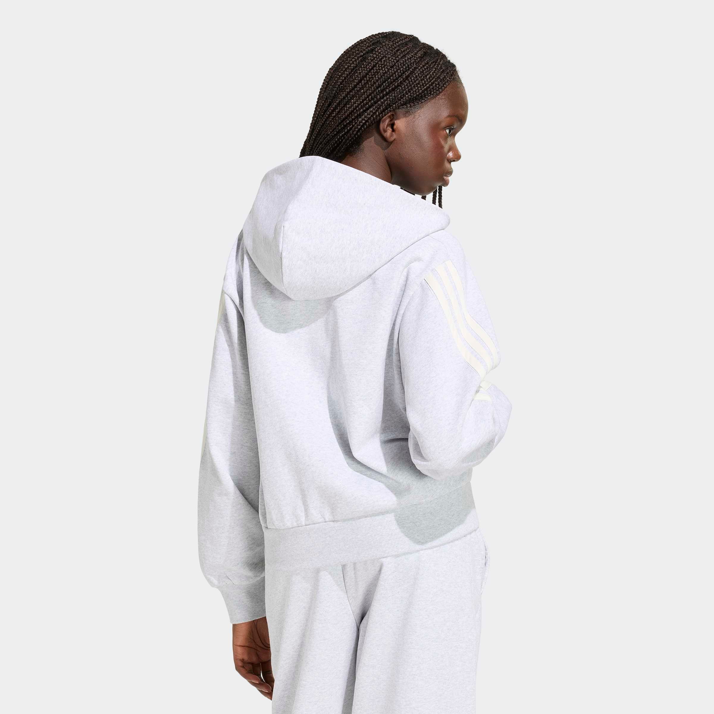 adidas Sportswear Kapuzensweatjacke »ADIDAS KIT 3-STREIFEN« Schwere Premium-Qualität, robuste Stoffstruktur
