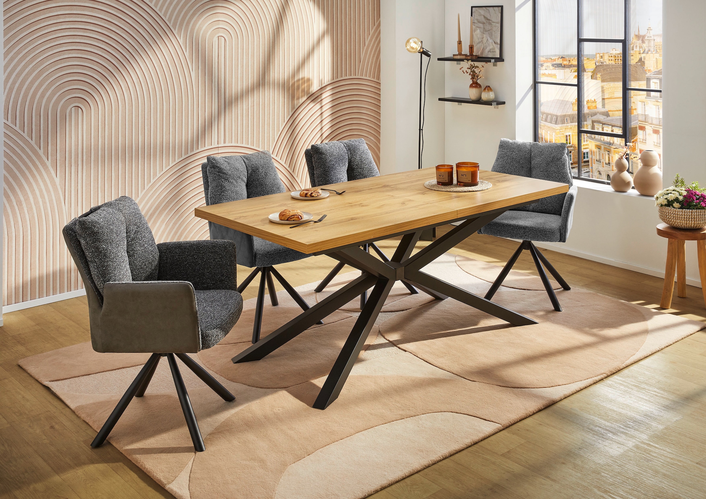 Jockenhöfer Gruppe Esstisch »Liberty« Einhand-Butterfly-Ausziehtechnik (180-240 cm), melaminbeschichtet