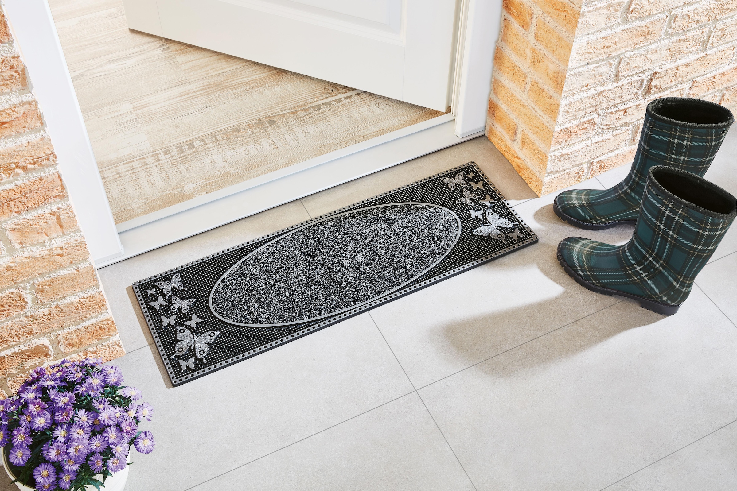 Home2Fashion Fußmatte »CC Clean Outdoor Apollo«, & geeignet Schmutzfangmatte, OTTO und robust In- bei rechteckig, strapazierfähig