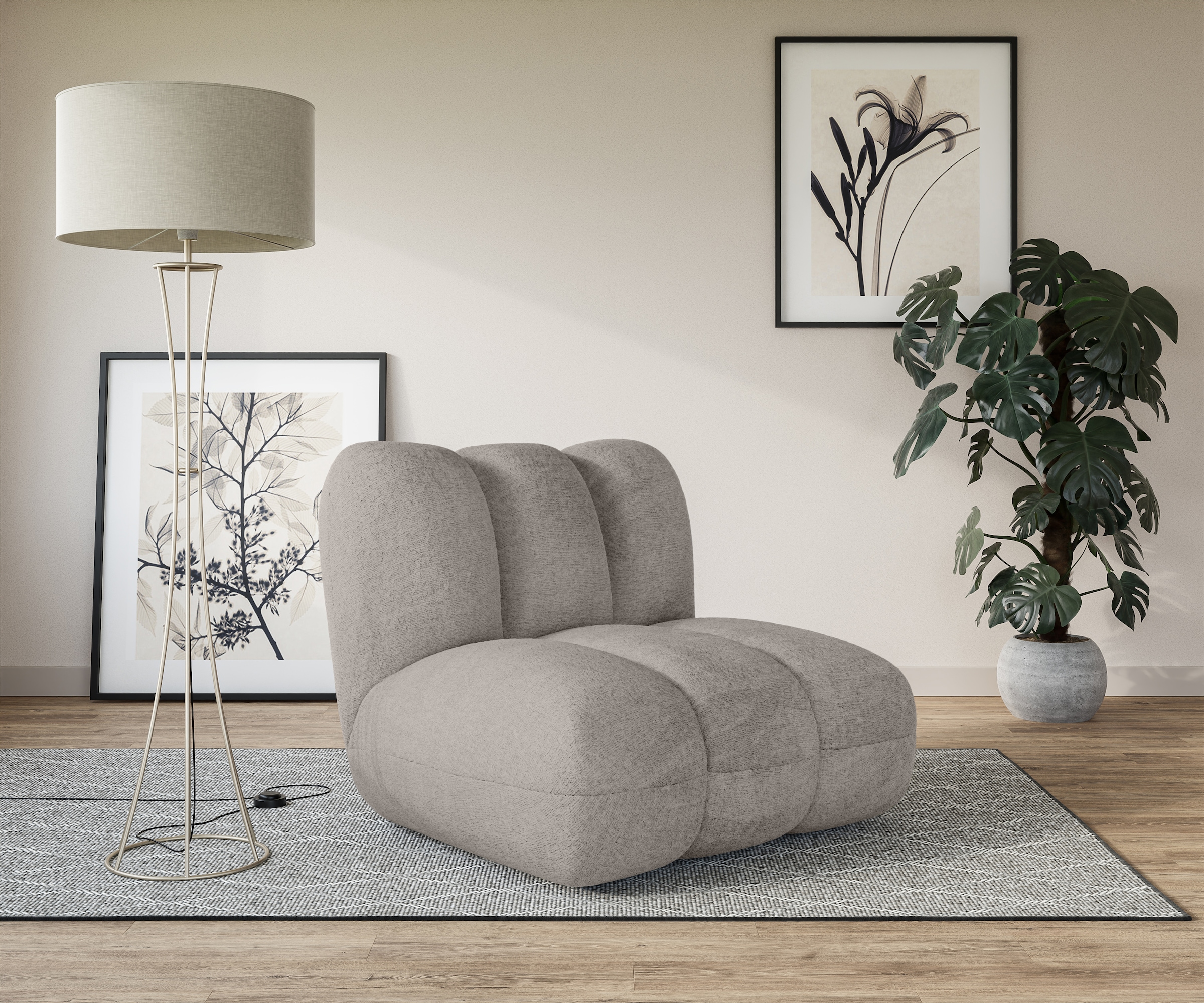 Sessel »FOLGT«, perfektes Einzelstück, gemütlich und modern, B/T/H: 90/106/84 cm