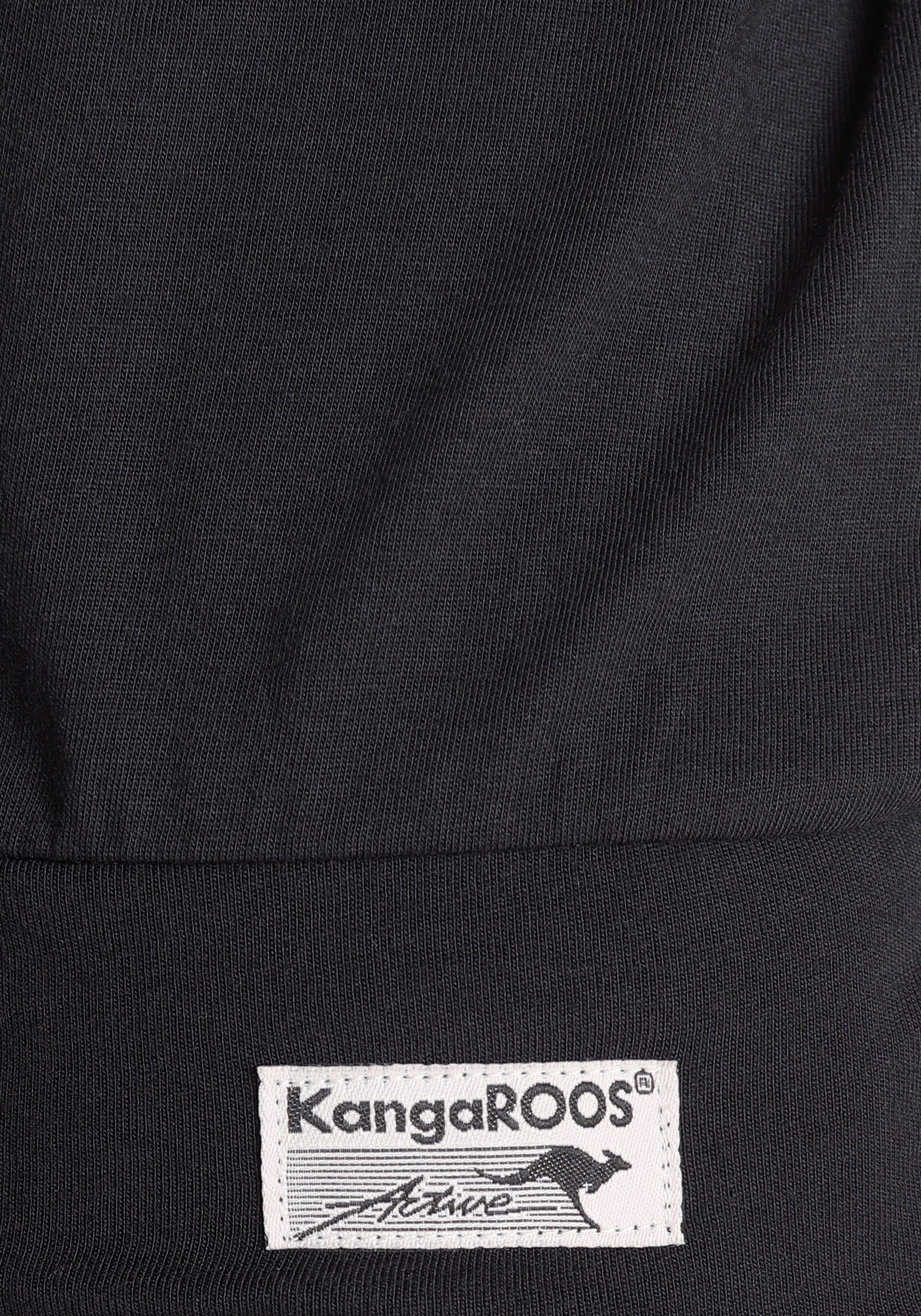 KangaROOS Kurzarmshirt, (2 tlg.), kurzärmelig, hüftbedeckende Passform, sportlich