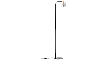 Stehlampe »Weald«, 1 flammig-flammig, Höhe 160 cm, E27, Metall/Glas/Holz,...