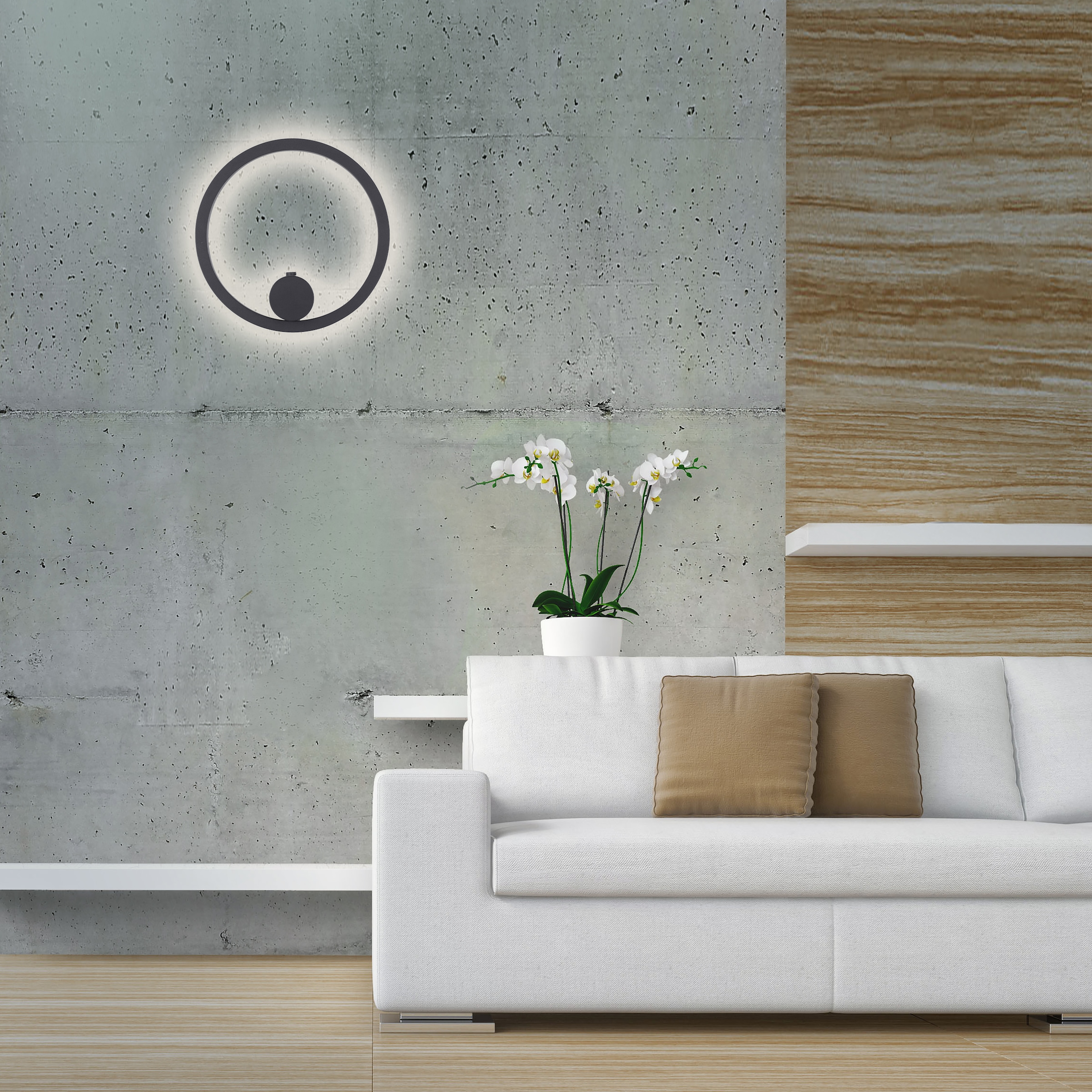 JUST LIGHT LED Wandleuchte »ARCHIE« LED-Board 1 Stk. Warmweiß Dimmbar, IR-FB, Memoryfunktion, USB-Kabel