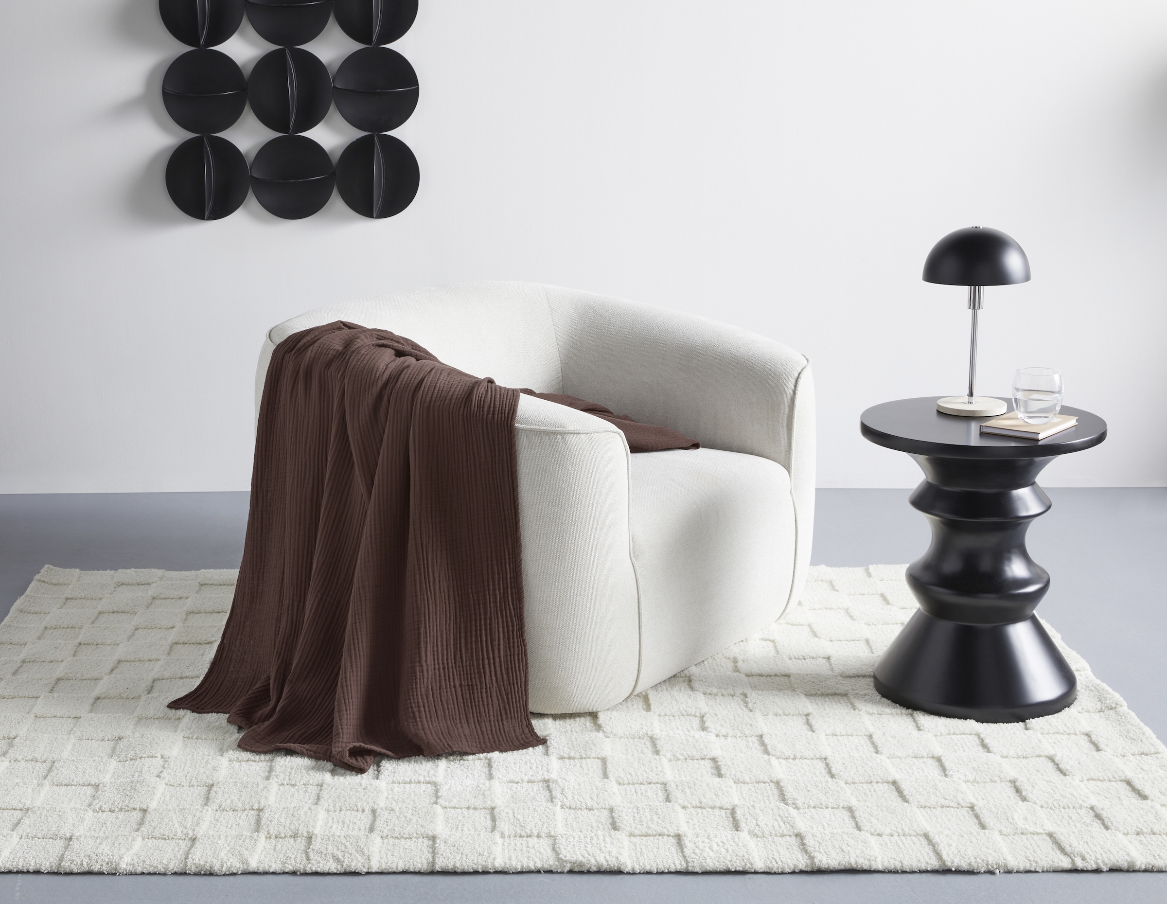 LeGer Home by Lena Gercke Wohndecke »HEVIN« Tagesdecke im Baumwoll-Crinkle-Effekt, Musselin, Kuscheldecke