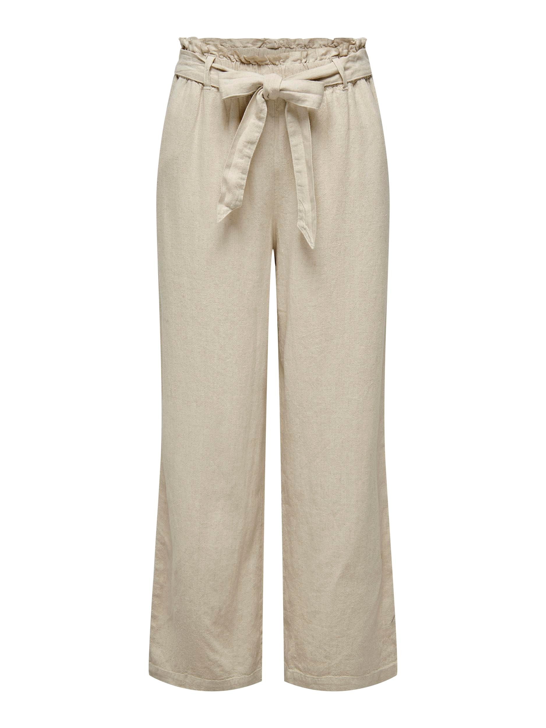 JDY Culotte »JDYSAY MW LINEN BELT PANT WVN NOOS«