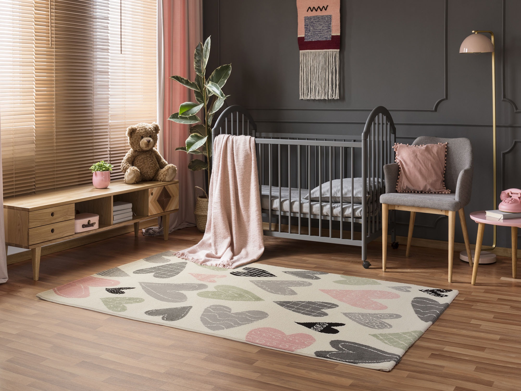 OCI DIE TEPPICHMARKE Teppich »Kiddy Love«, rechteckig, 11 mm Höhe, Wohnzimmer