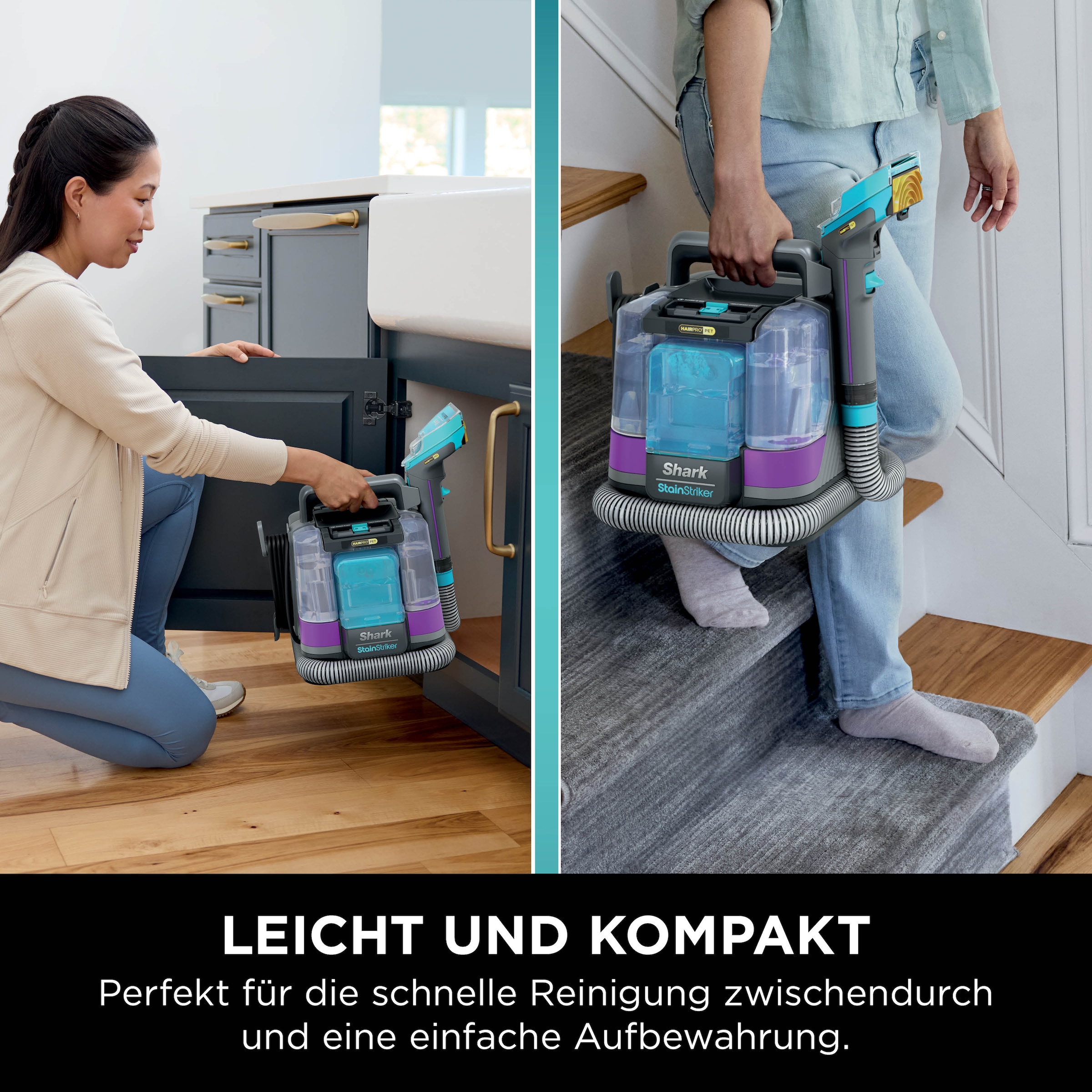 Shark Wasch-Sauger »PX250EUT Shark StainStriker HairPro« Inklusive 4 Spezialaufsätzen