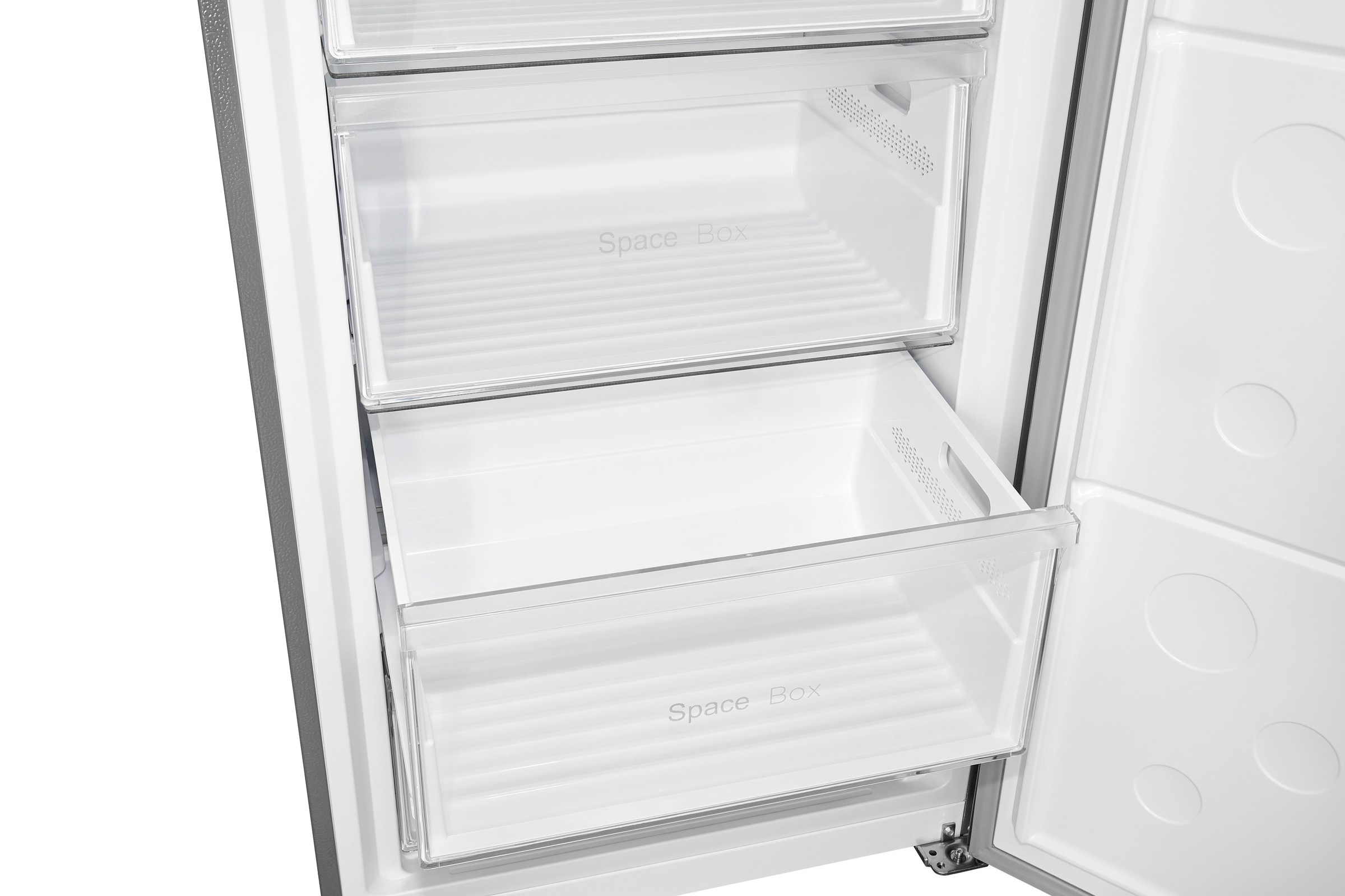 exquisit Gefrierschrank »GS380-NF-H-050D inoxlook«, 185,5 cm hoch, 71 cm breit, Türanschlag wechselbar