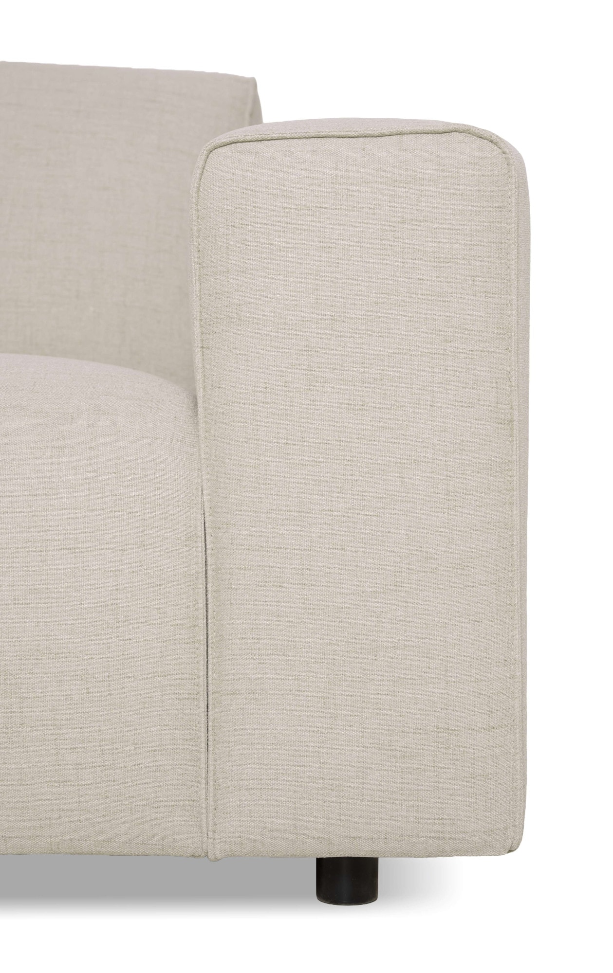 OTTO home Ecksofa »Naddine« B. 228 cm, L-Form, Strukturstoff Mélange-Effekt, Wellenunterfederung