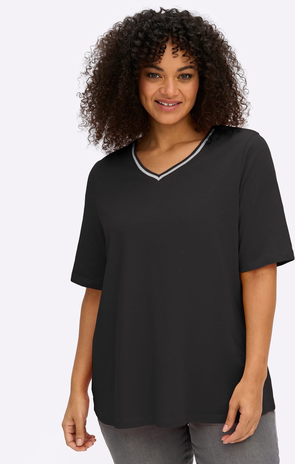 Sheego V-Shirt »Shirt« 1