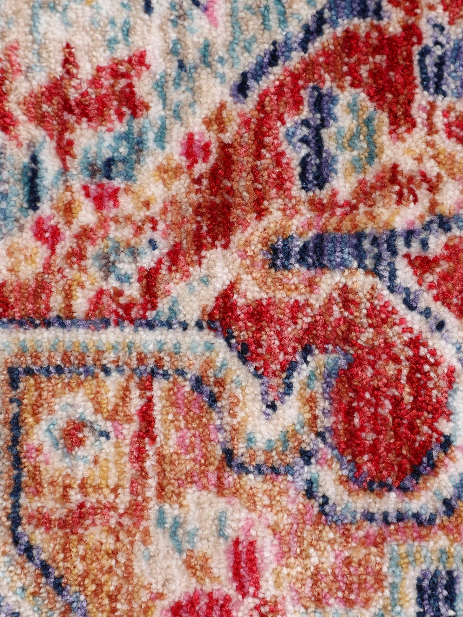 carpetfine Teppich »Phoenix«, rechteckig, 6 mm Höhe, Vintage Orient Look, mit Fransen, Wohnzimmer