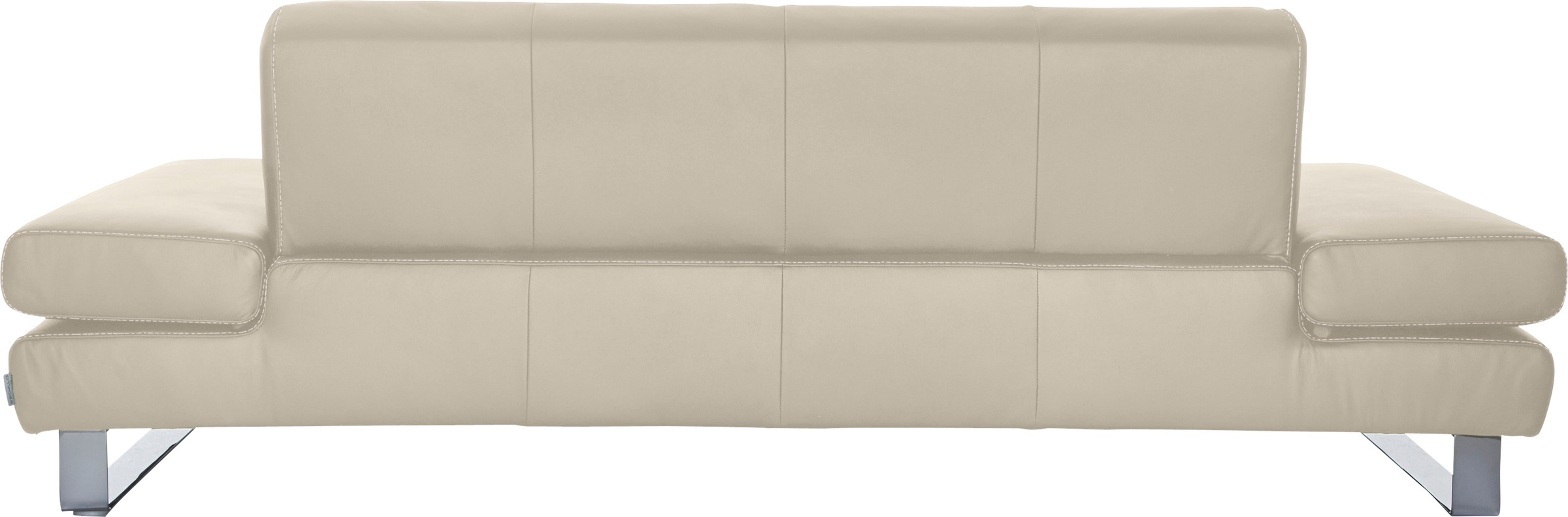 W.SCHILLIG 3-Sitzer »taboo Designsofa mit hohem Sitzkomfort«, mit Normaltiefe, inklusive Armlehnenverstellung, mit Kontrastnaht