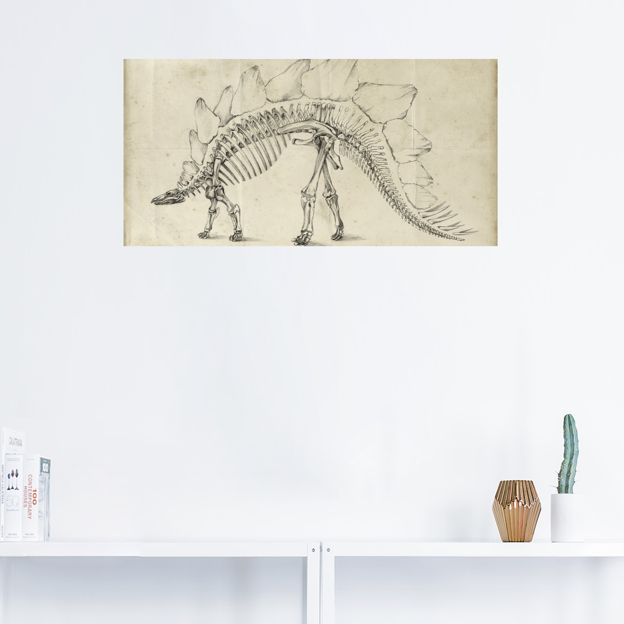 Artland Wandbild »Dinosaurier Lehre III«, Dinosaurier, (1 St.), als Alubild, Outdoorbild, Wandaufkleber in verschied. Größen