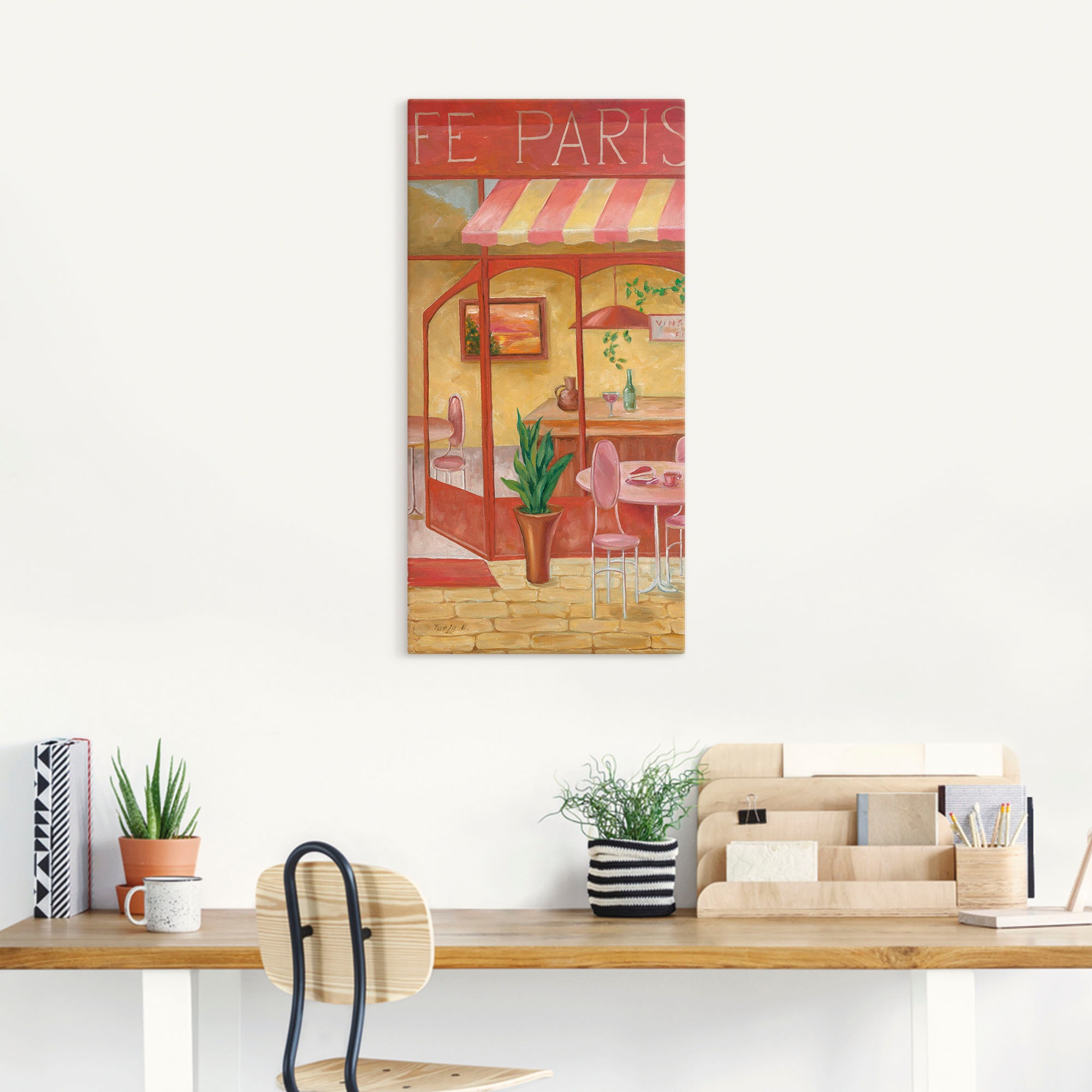 Artland Wandbild als versch. Größen in Alubild, Shop oder (1 Leinwandbild, St.), »Caféhaus«, Online OTTO Poster Wandaufkleber im