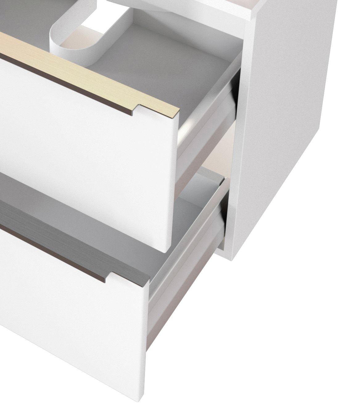 welltime Seitenschrank »Matera«, Breite 40 cm, hochwertige matte MDF-Fronten und Softclose-Funktion