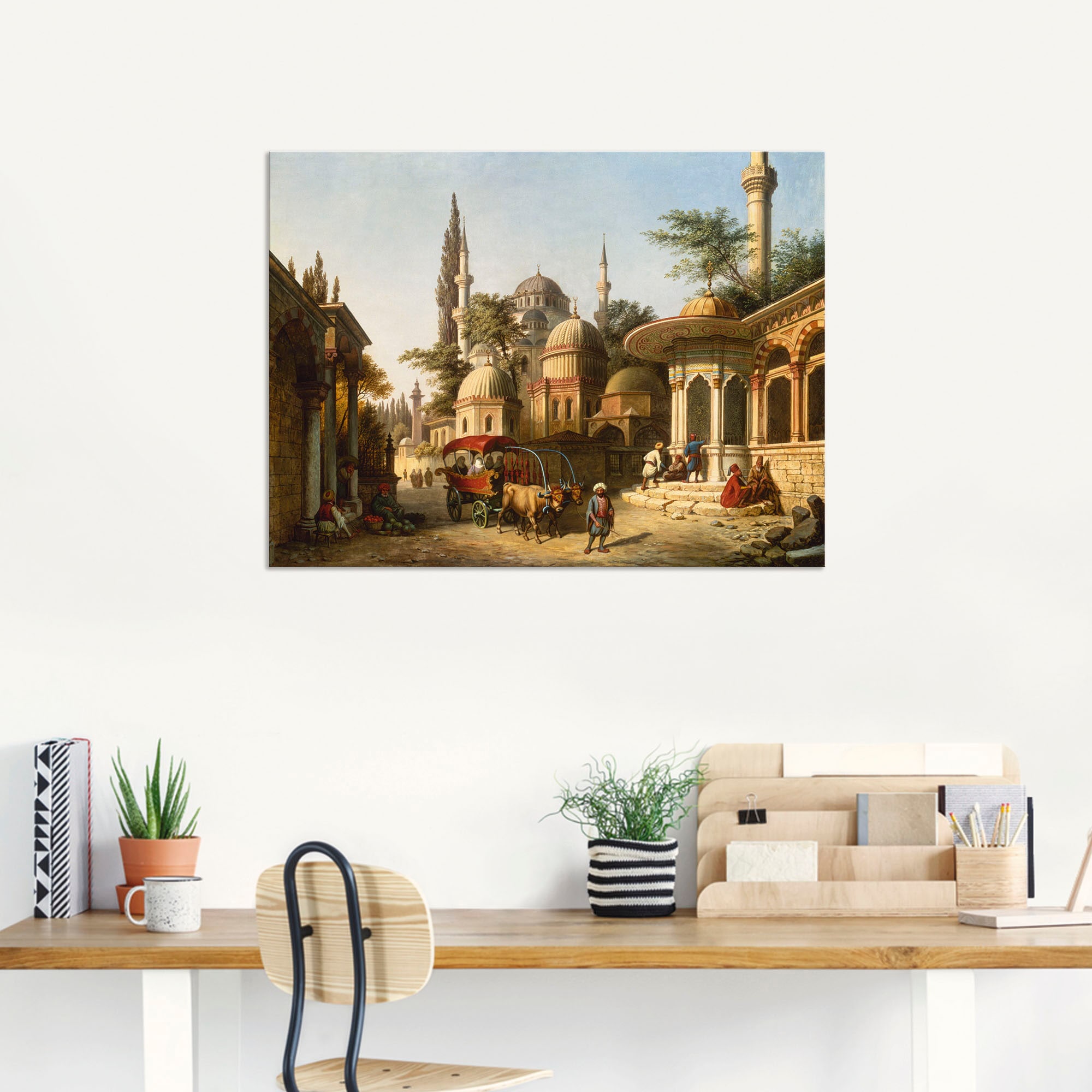 Artland Wandbild »Ansicht einer Moschee in Istanbul«, Gebäude, (1 St.), als Alubild, Outdoorbild, Leinwandbild, Poster in verschied. Größen