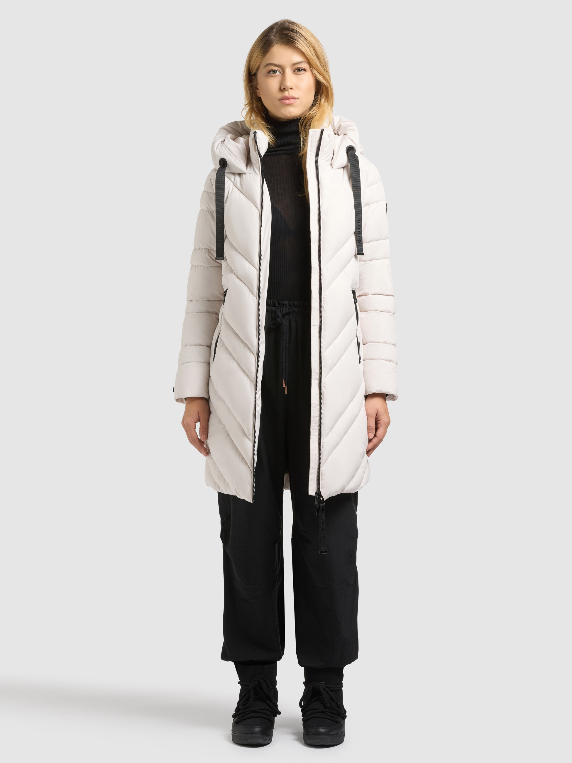 khujo Steppmantel »TABY2« Taschenbeutel mit Fleece