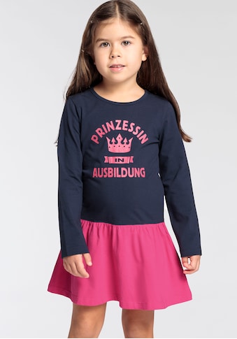Jerseykleid »PRINZESSIN IN AUSBILDUNG«, Sprüchedruck für kleine Mädchen
